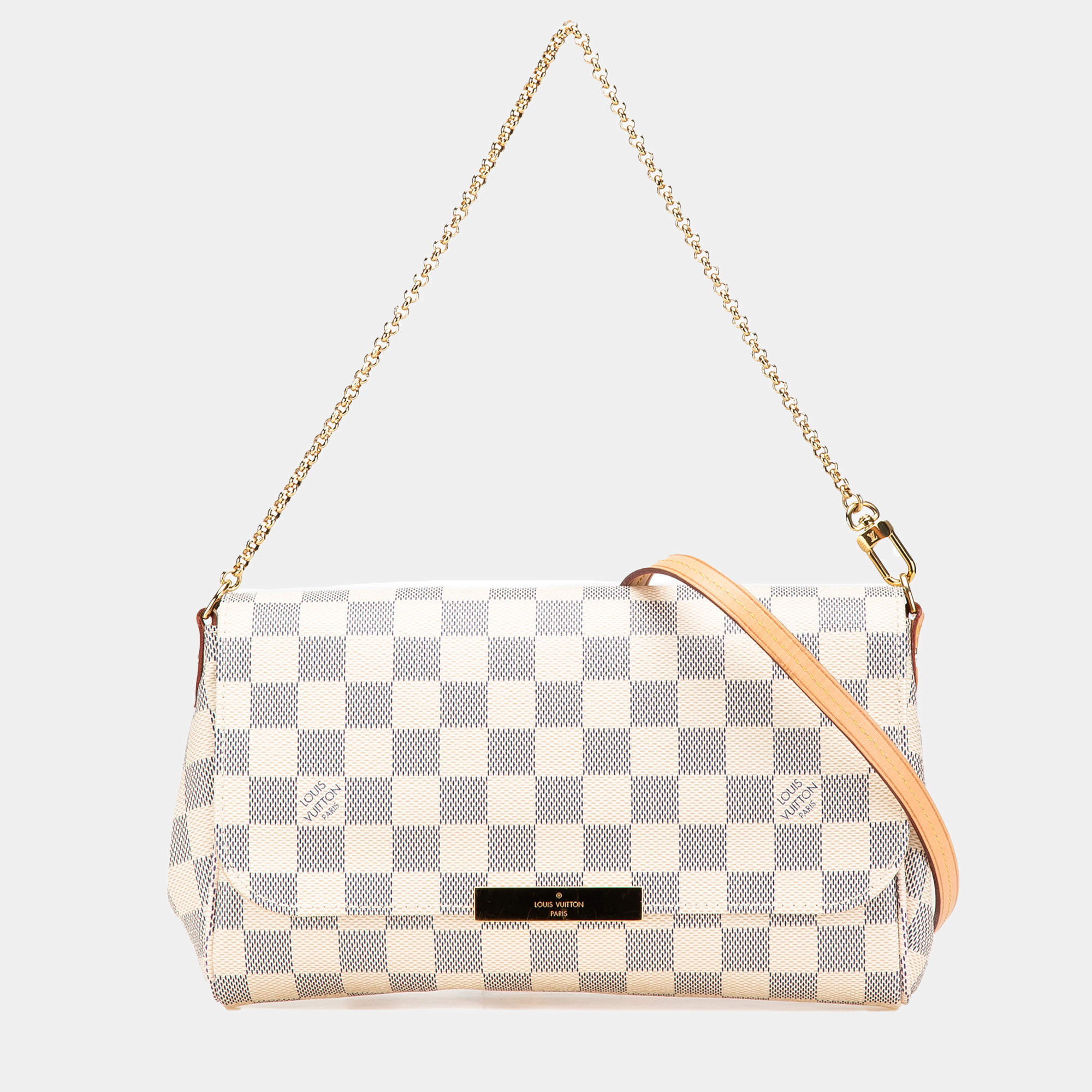 Louis Vuitton White Damier Azur Favorite MM