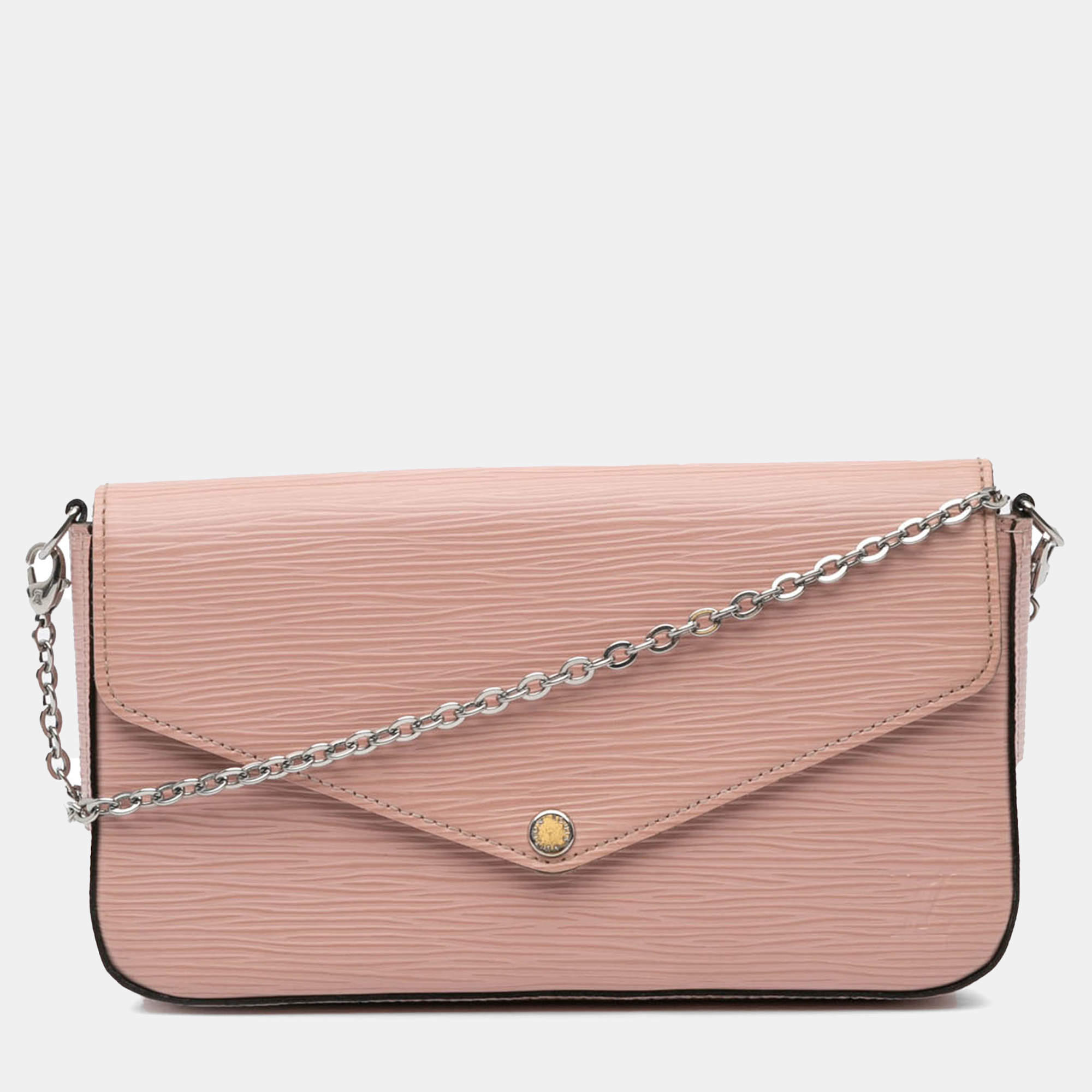 Louis Vuitton Pink Epi Pochette Felicie