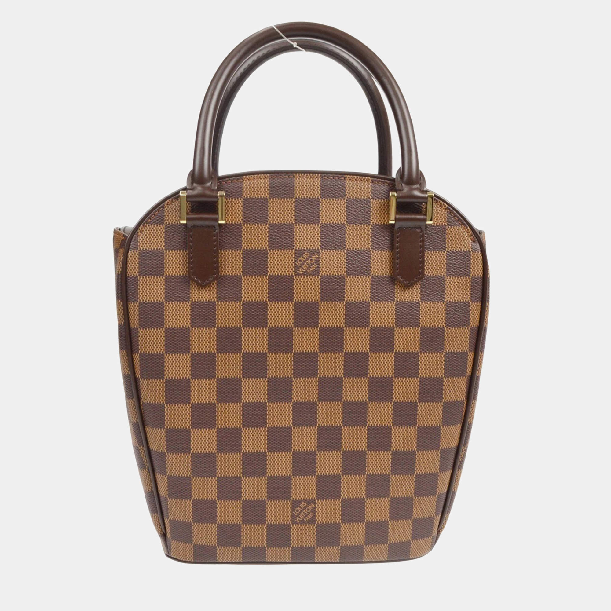 Pre Owned Louis Vuitton Brown Damier Canvas Sarria Seau Handbag