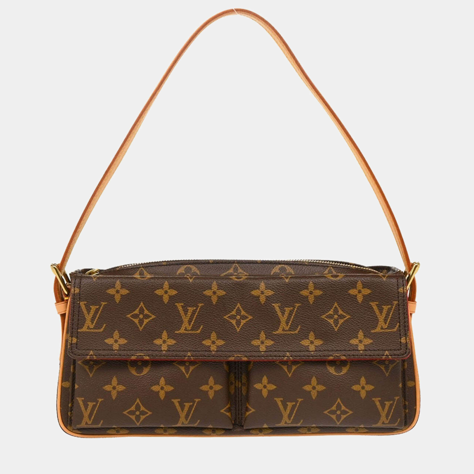 Pre Owned Louis Vuitton Brown Monogram Canvas Viva Cite MM Handbag