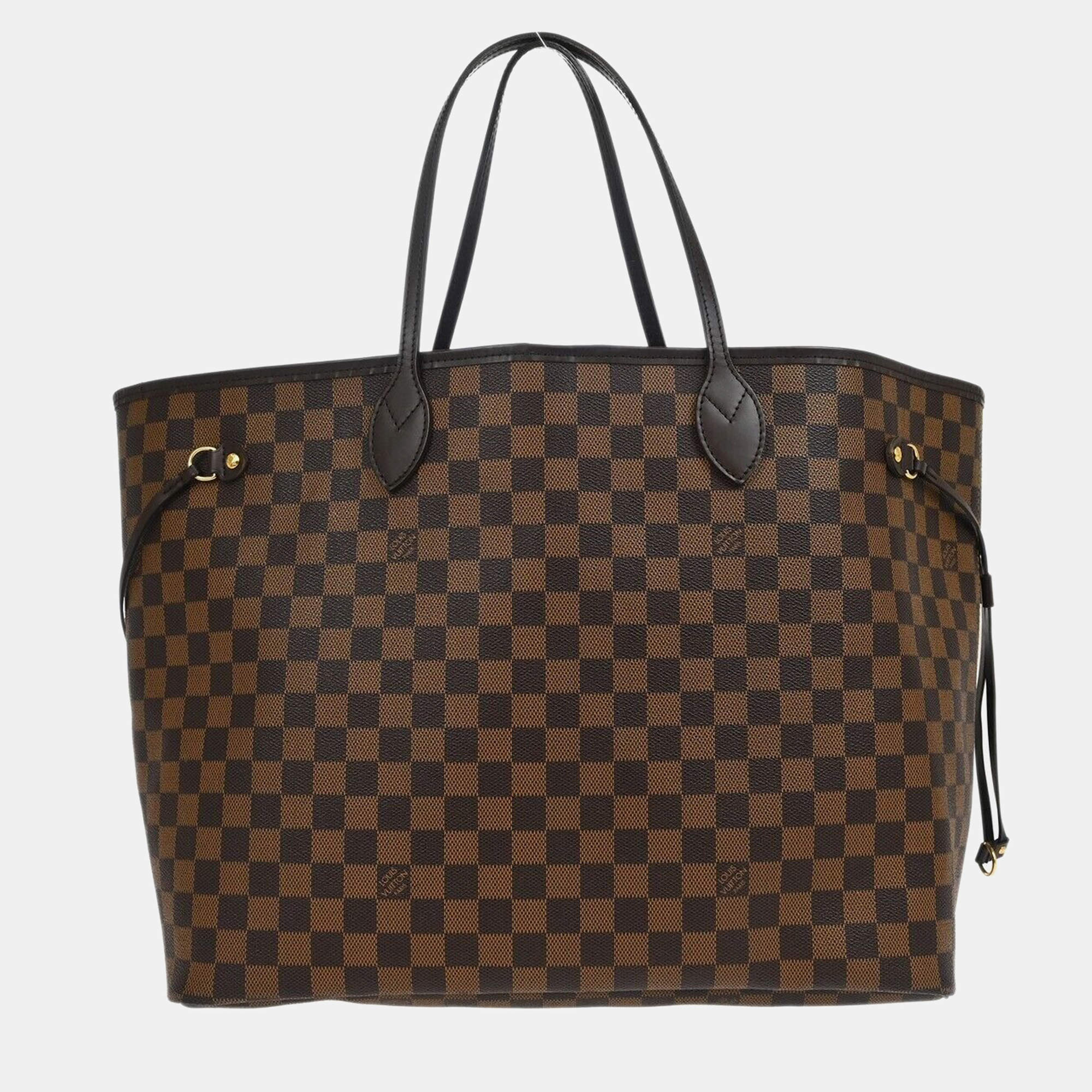 Louis Vuitton Brown Damier Neverfull GM Tote Bag