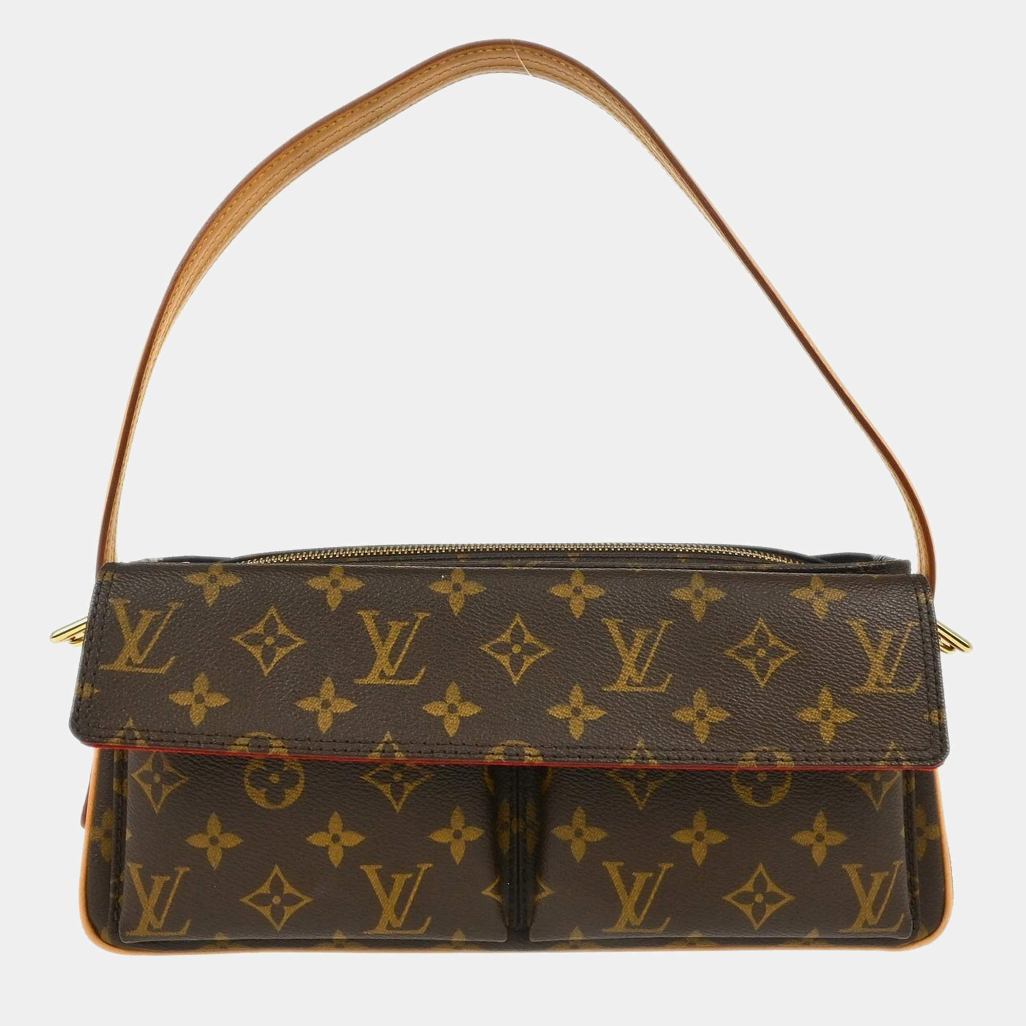 Pre Owned Louis Vuitton Brown Monogram Viva Cite MM Handbag