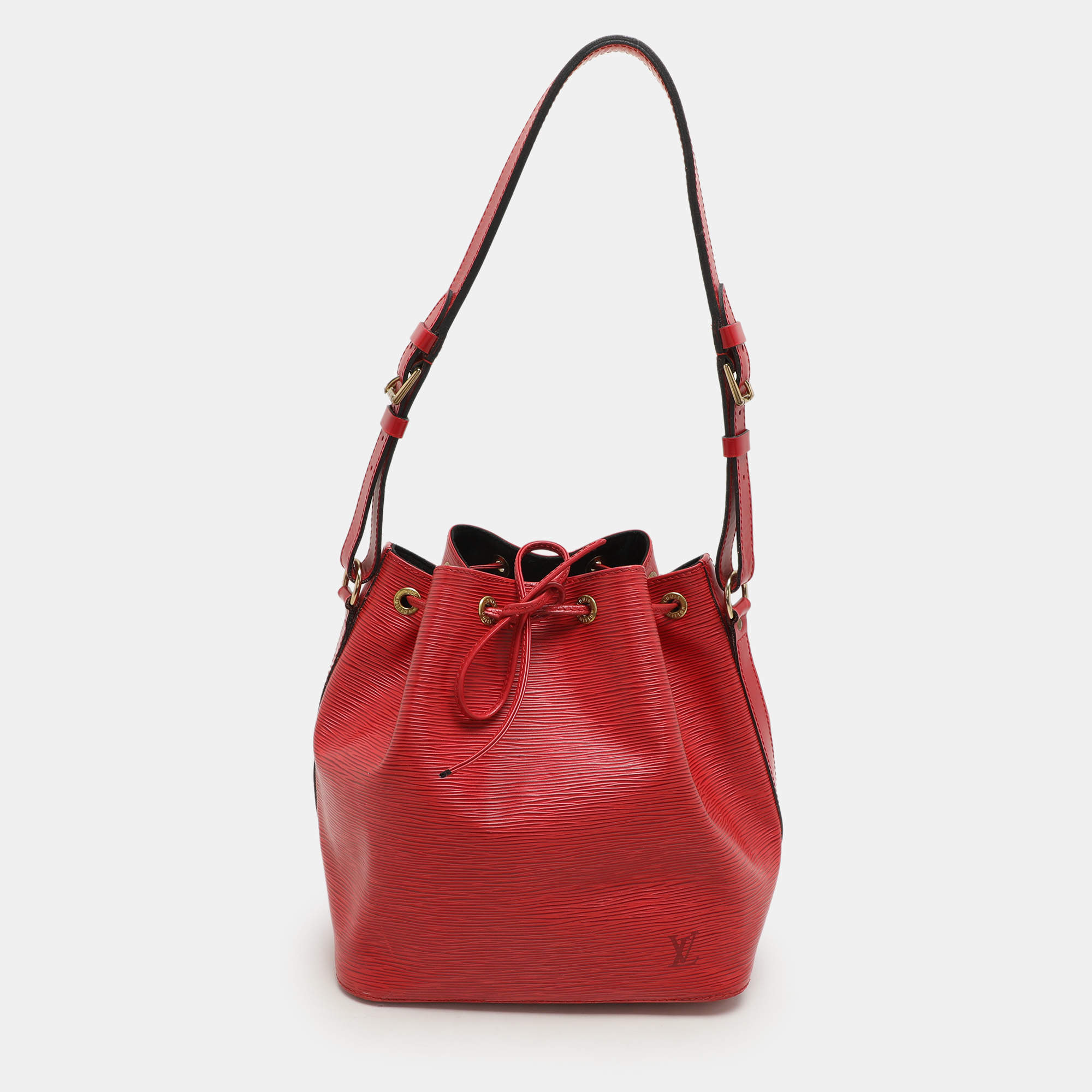 Louis Vuitton Red Epi Leather Petit Noe Bag