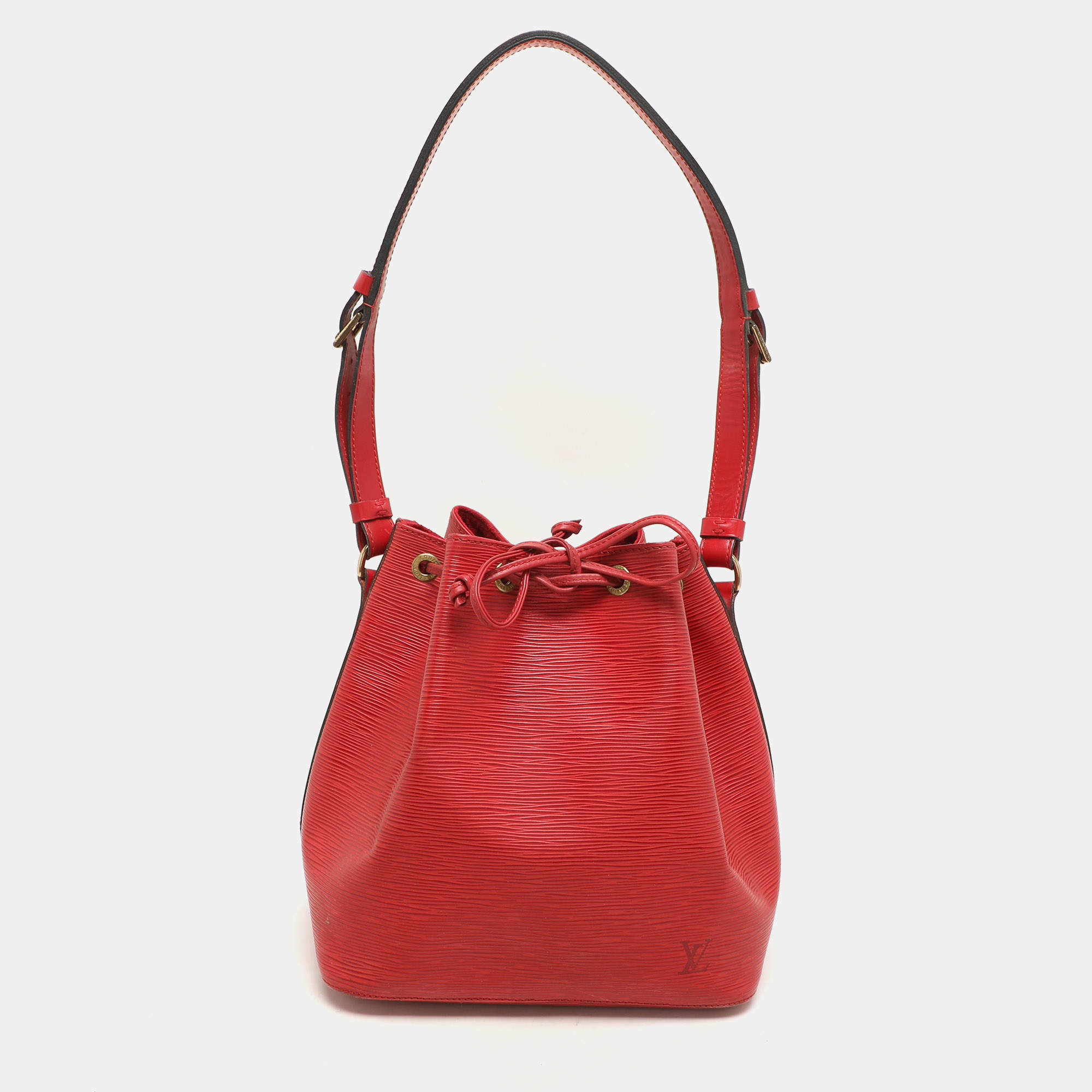 Louis Vuitton Red Epi Leather Petit Noe Bag