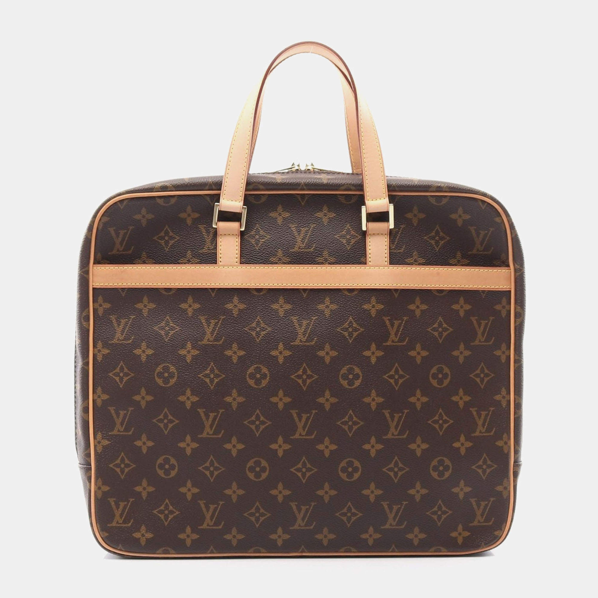 Louis Vuitton Brown Monogram Canvas Port Documan Pegas Briefcase 