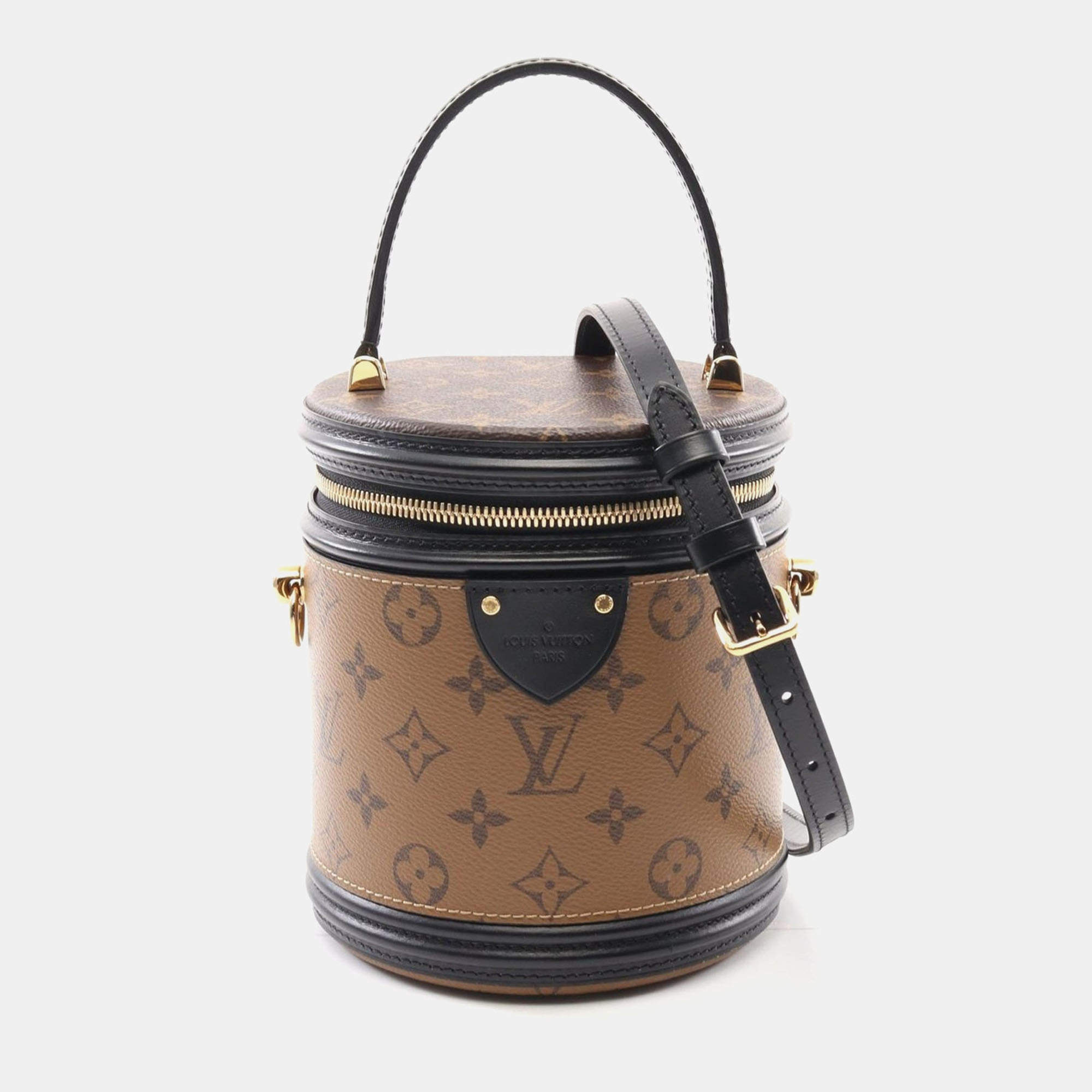 Pre Owned Louis Vuitton Brown Monogram Reverse Cannes Shoulder Bag 