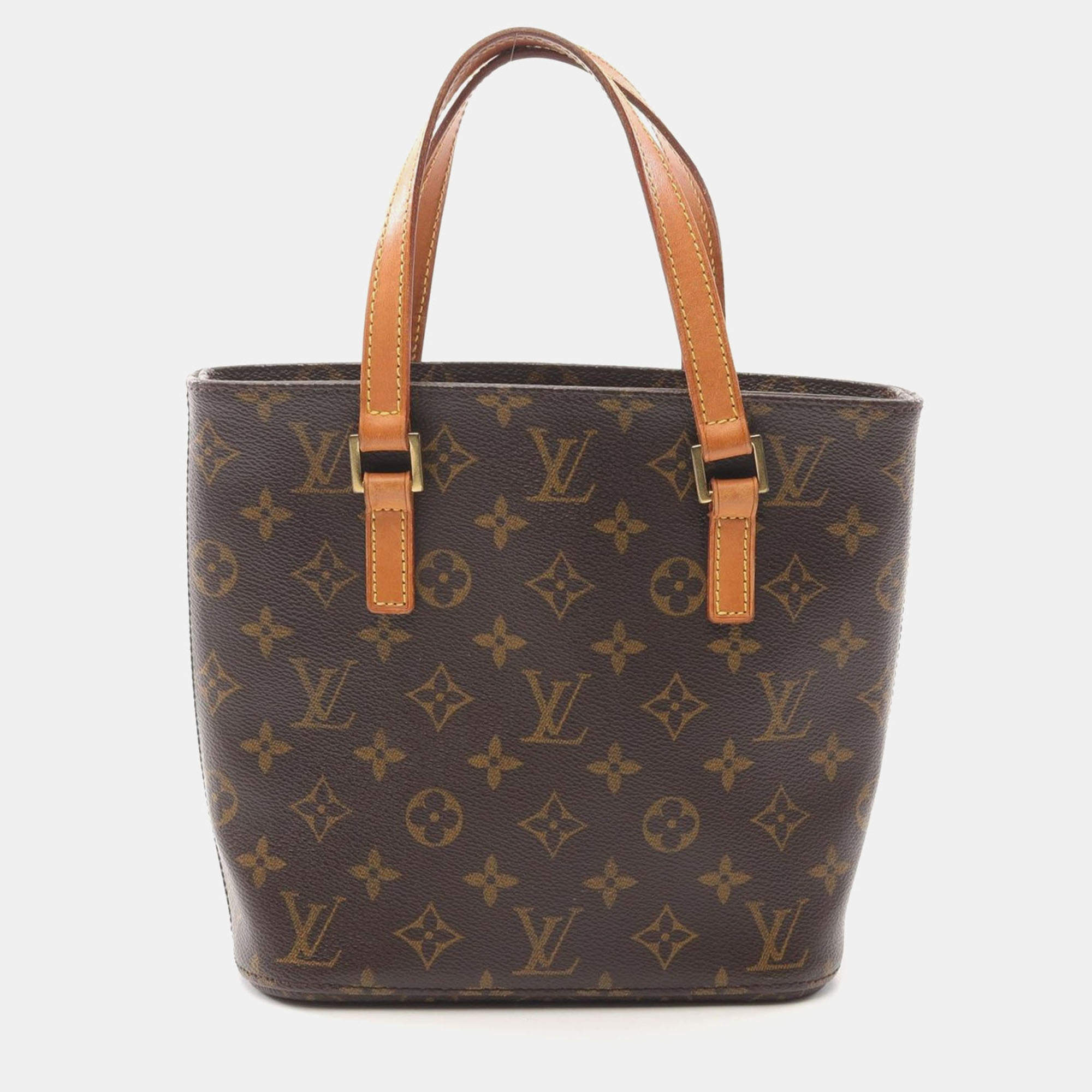 Pre Owned Louis Vuitton Brown Monogram Vavin PM Tote Bag