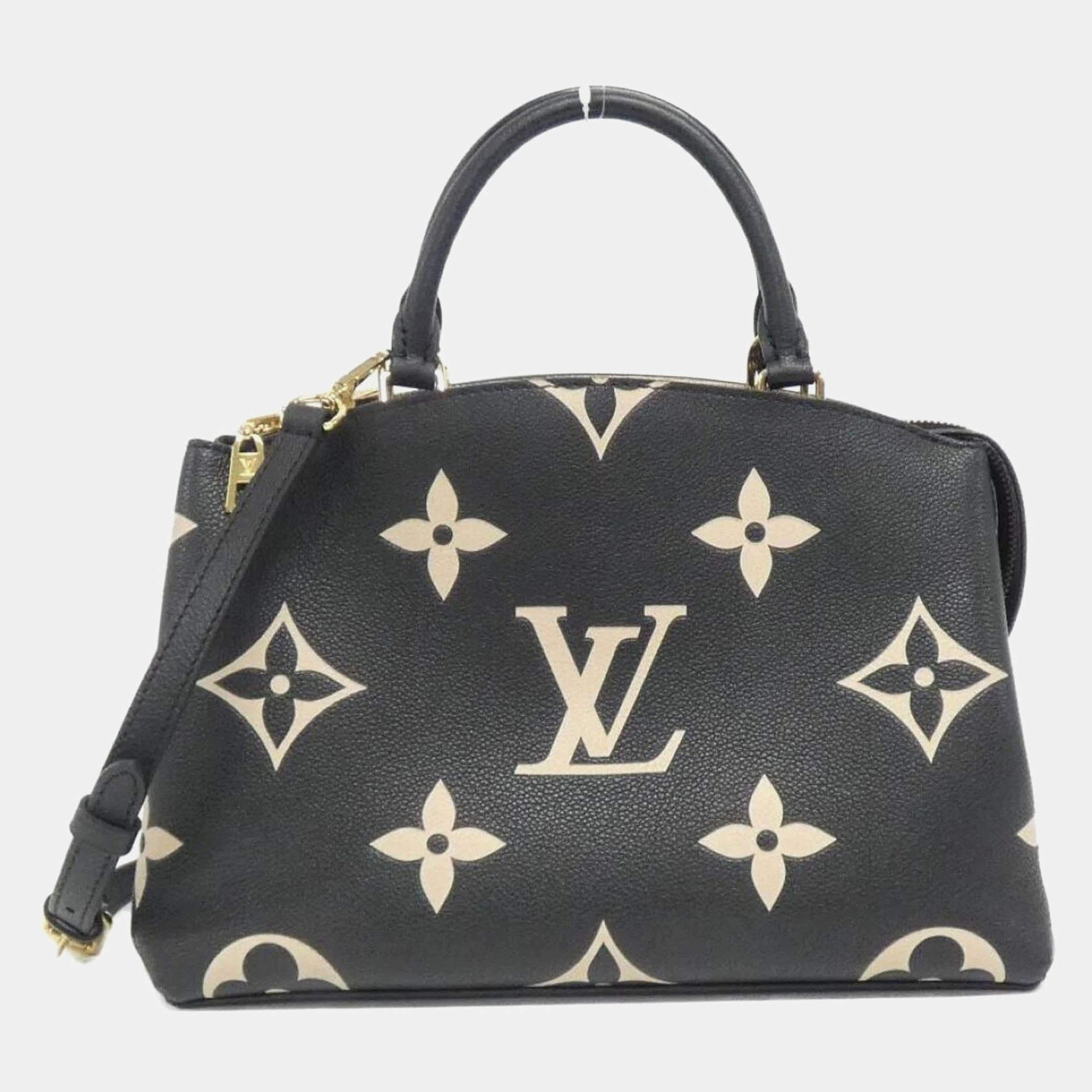 Louis Vuitton Bicolor Leather Monogram Petit Palais PM Handbag