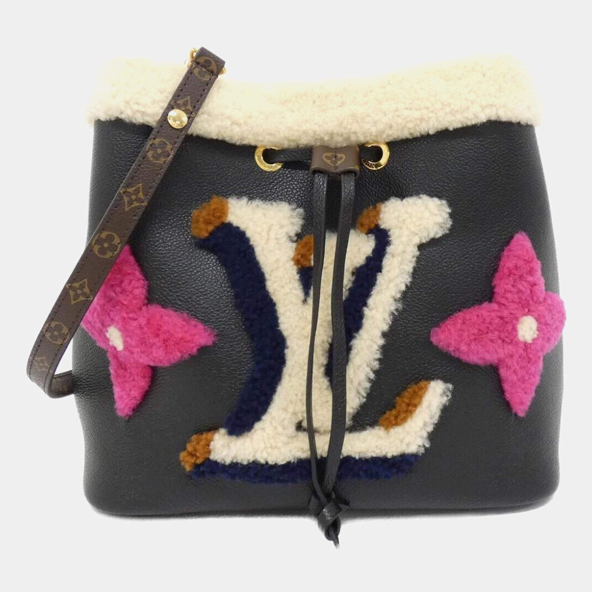 Louis Vuitton Black Leather Neo Noe Shoulder Bag
