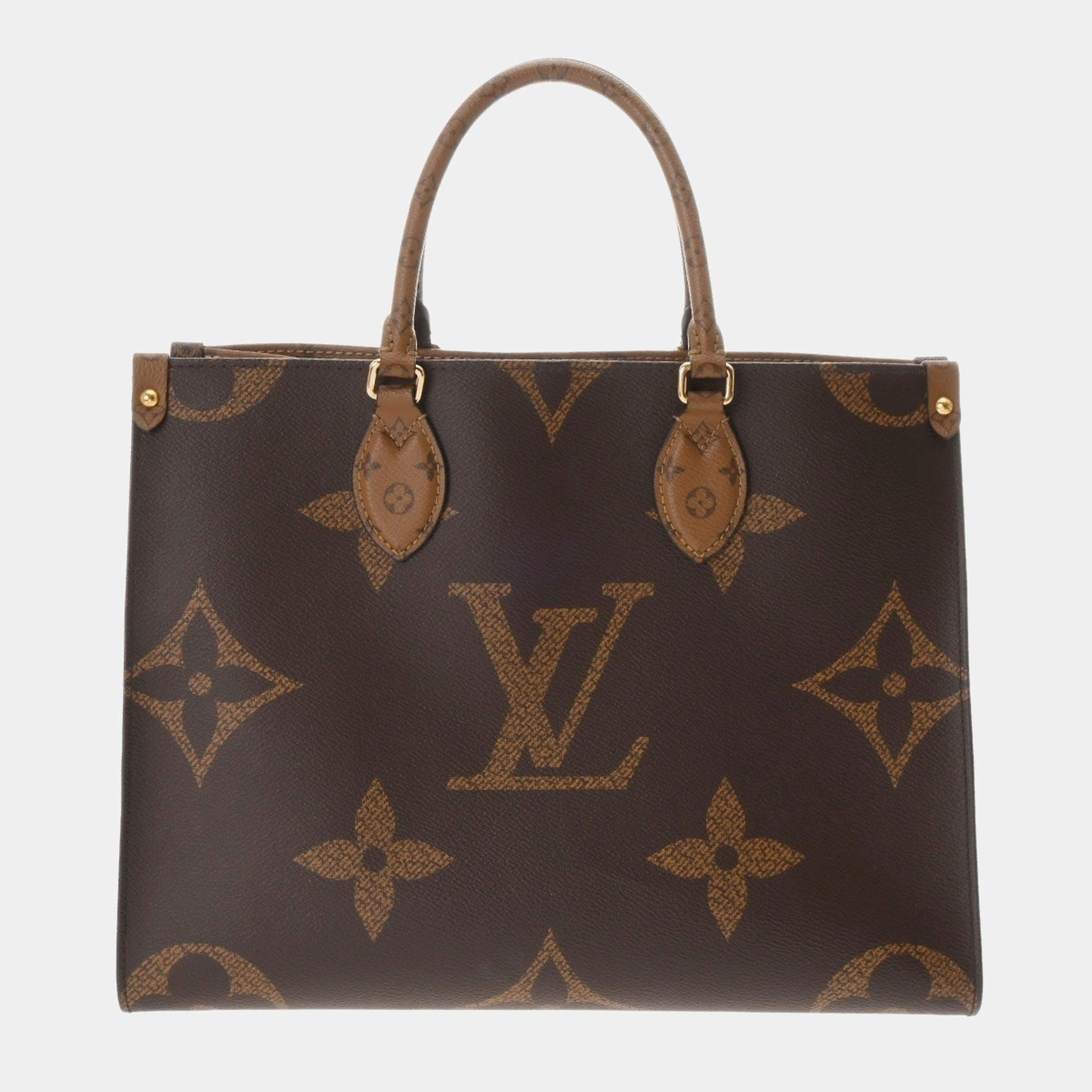 Louis Vuitton Brown Monogram Canvas Reverse OnTheGo MM Handbag