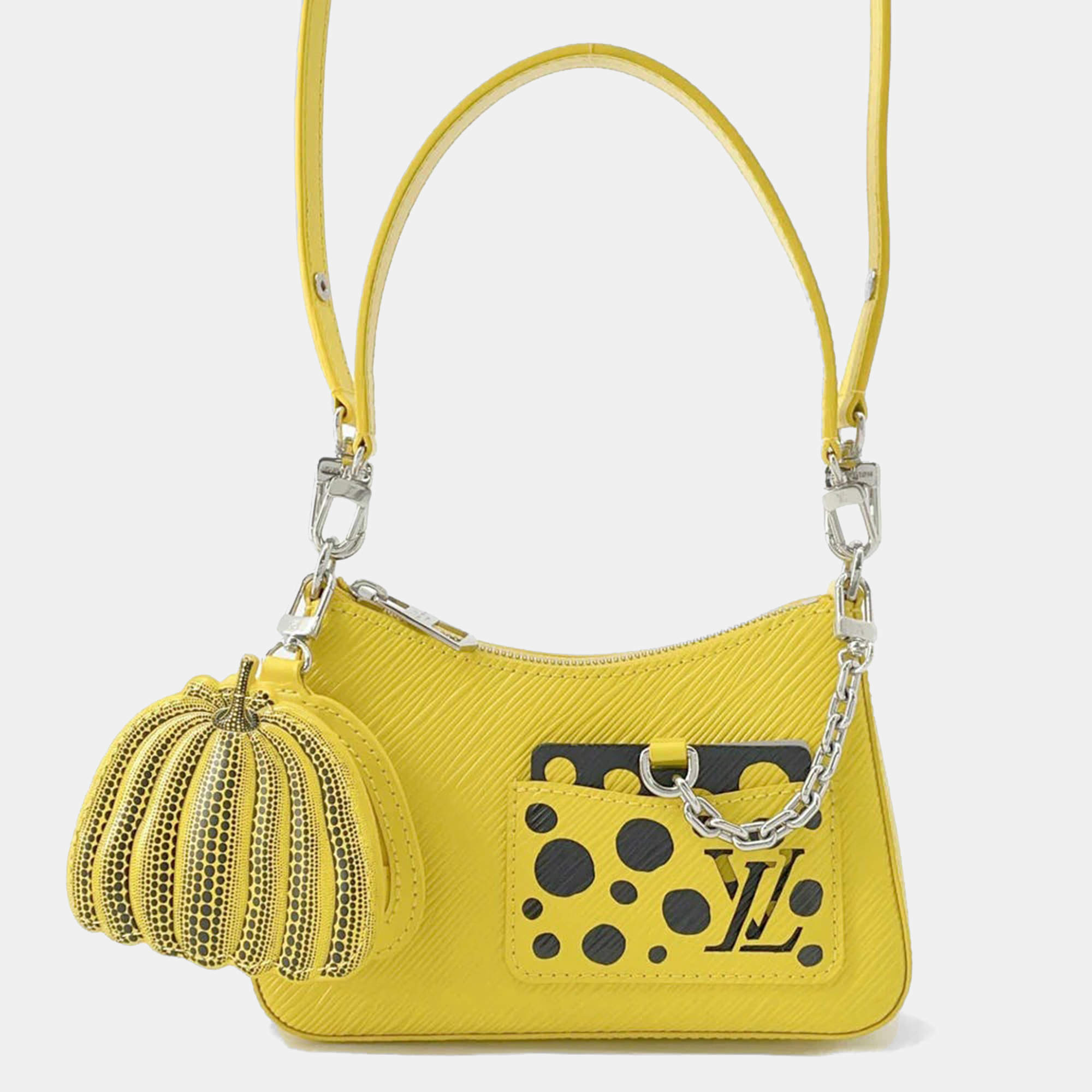 Louis Vuitton Jaune Epi Leather Malelini LV x YK Shoulder Bag