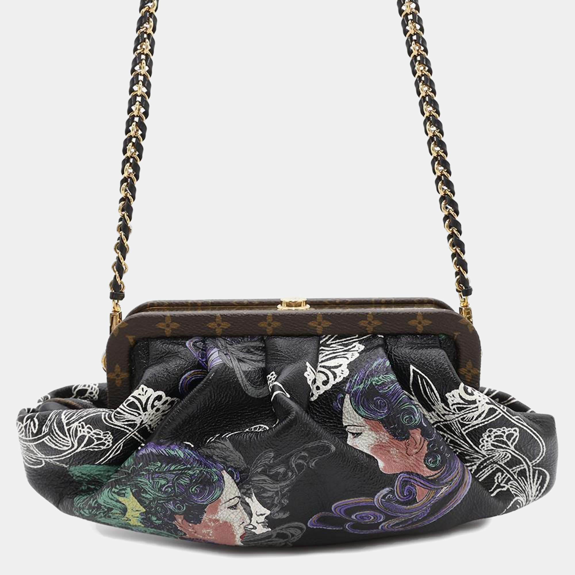 Louis Vuitton Bruschko Ew Noir Monogram Art Deco Coin Spyre