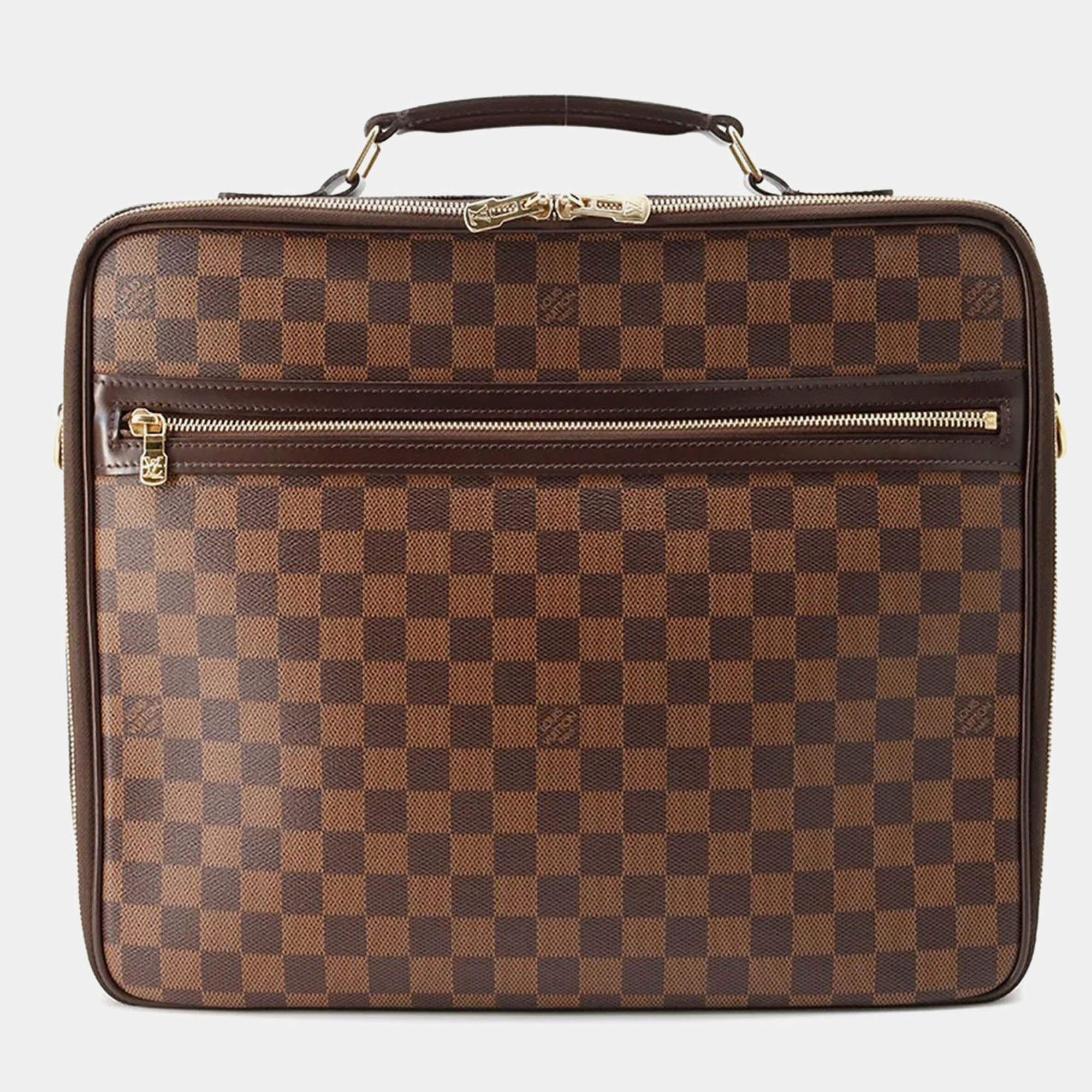 Louis Vuitton Porto Ordina Tour Savanna Brown Damier Ebene Canvas