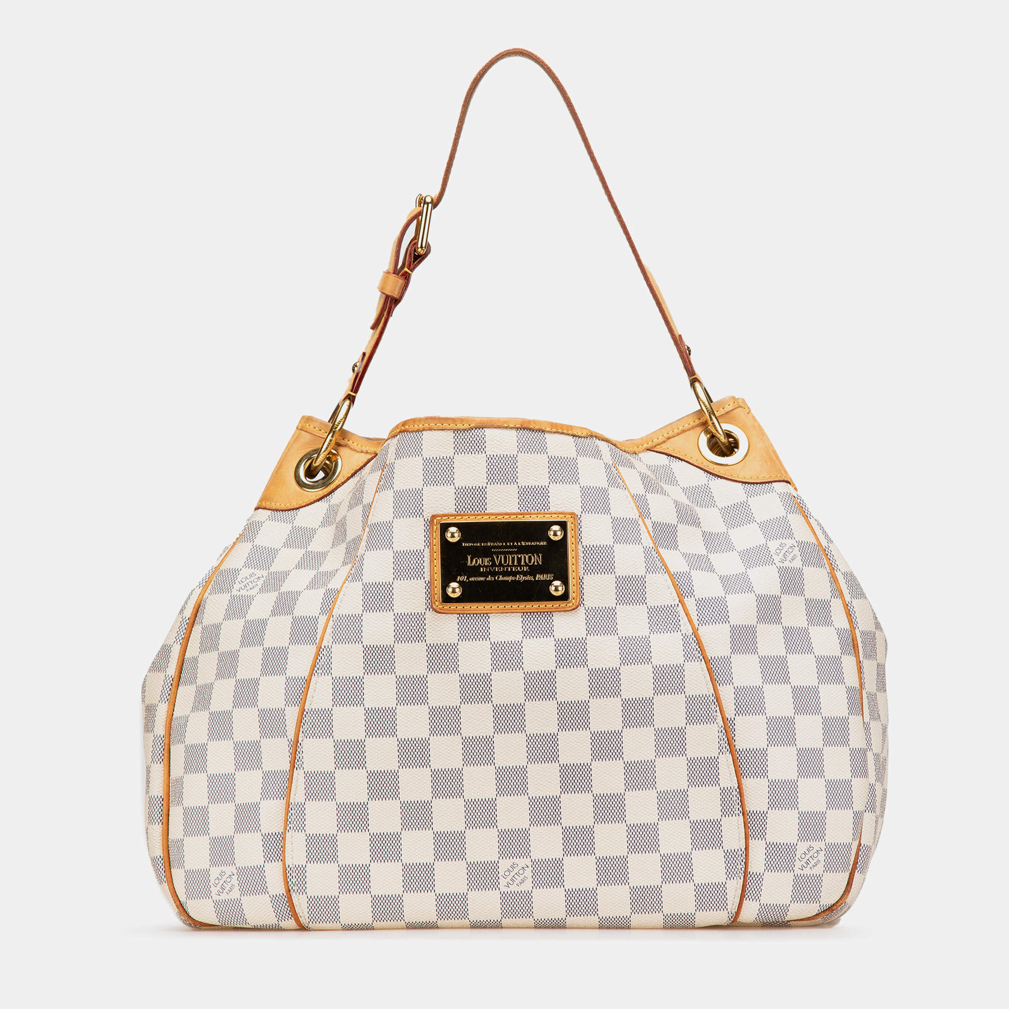 Louis Vuitton White Damier Azur Galliera PM