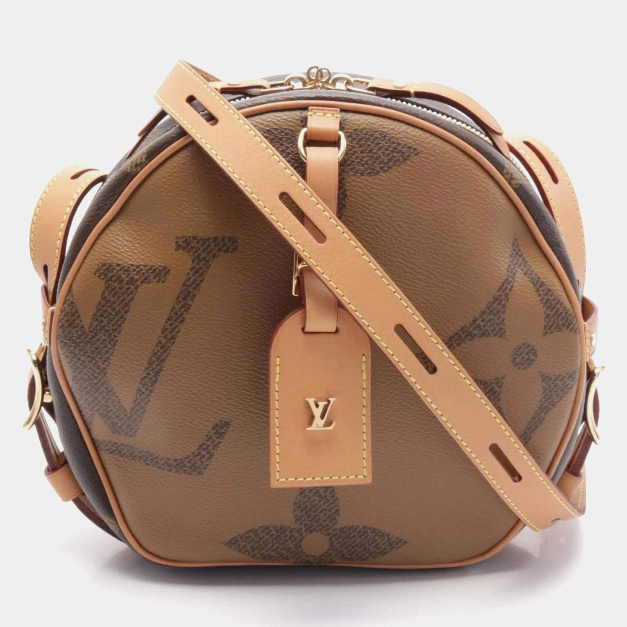Louis Vuitton Brown Monogram Giant Reverse Boite Chapeau Souple Shoulder Bag
