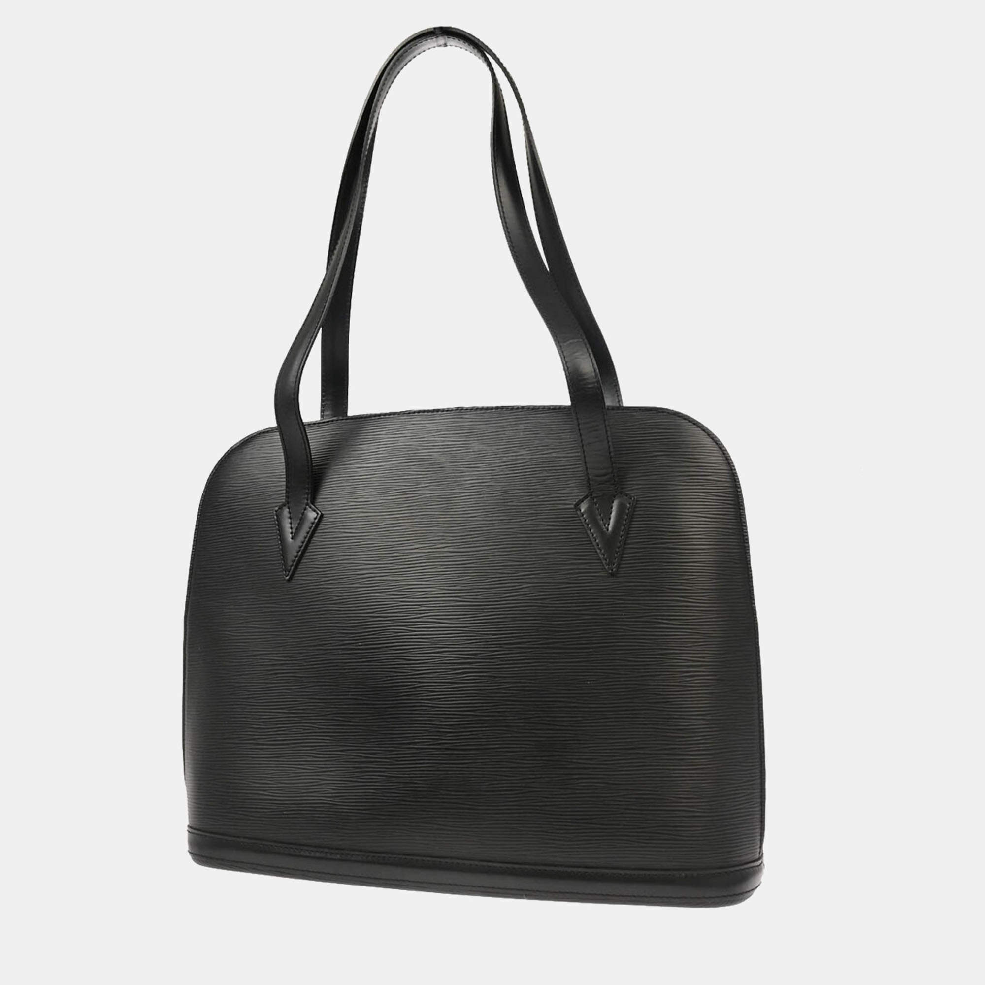 Louis Vuitton Black Epi Leather Lussac Shoulder Bag