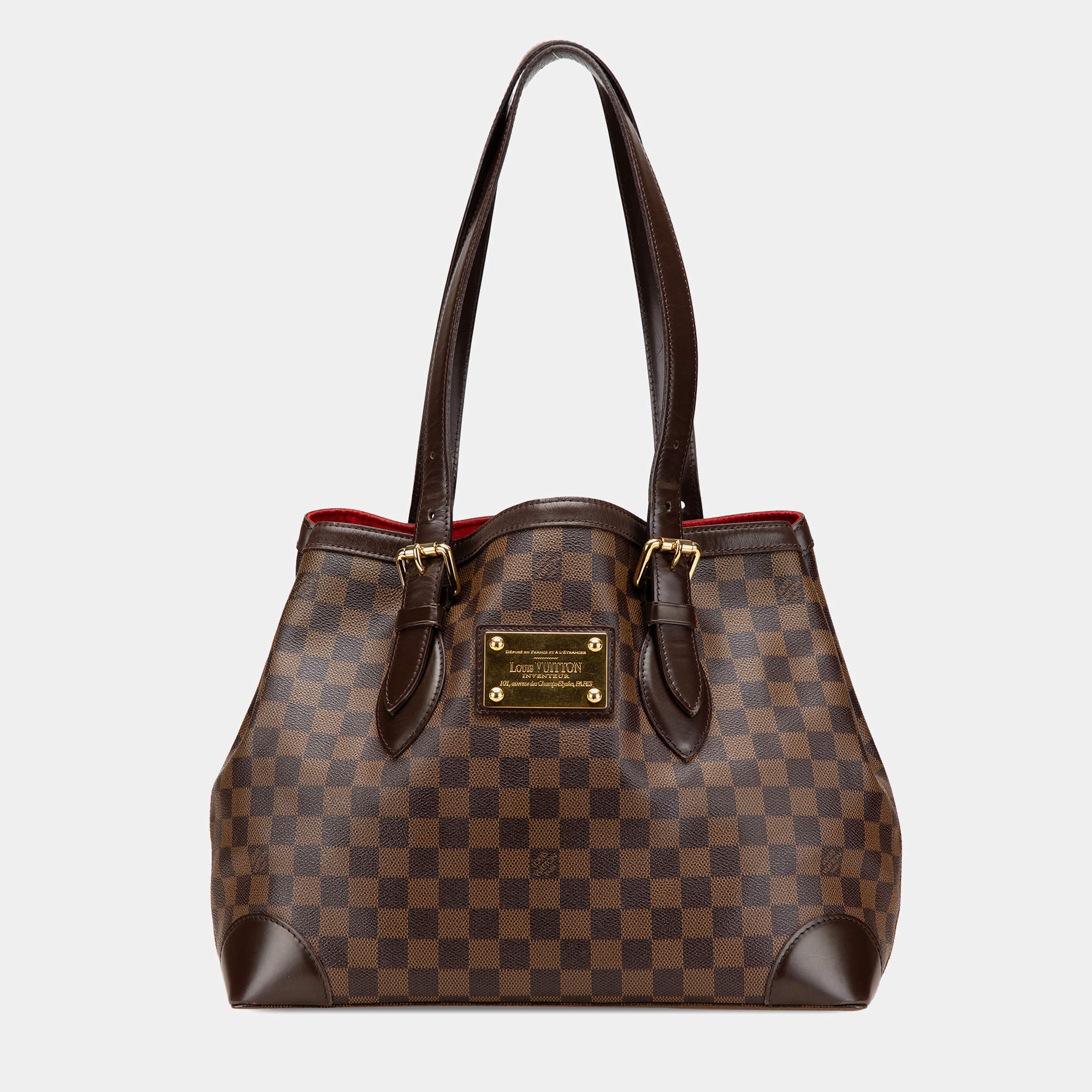 Pre Owned Louis Vuitton Brown Damier Ebene Hampstead MM