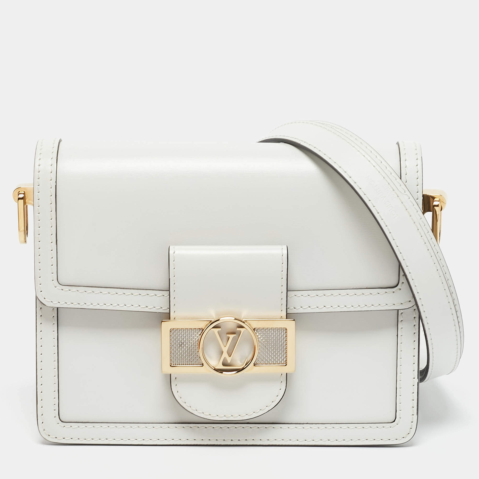 Louis Vuitton Blanc Leather Dauphine Mini Bag