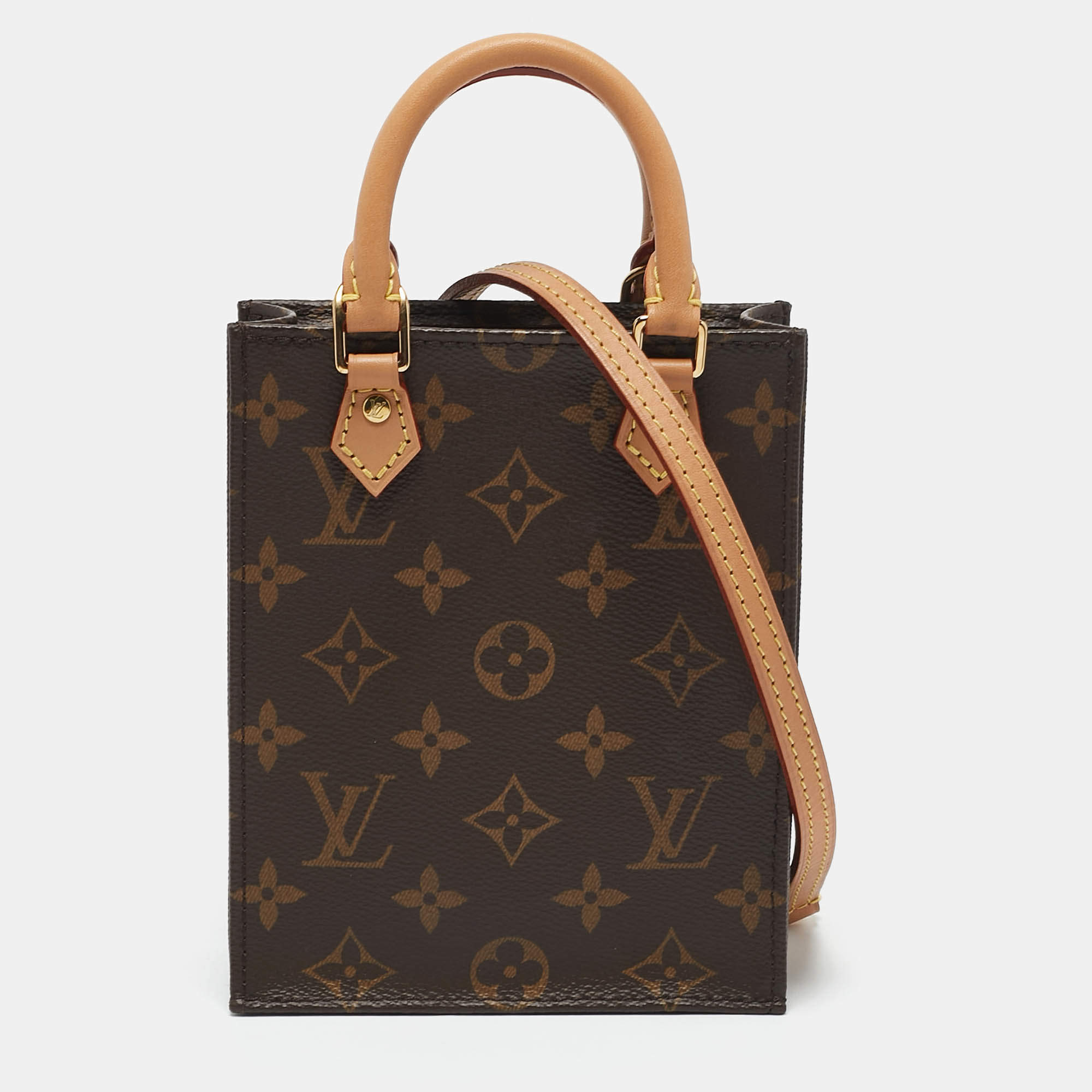 Louis Vuitton Monogram Canvas Petit Sac Plat Bag