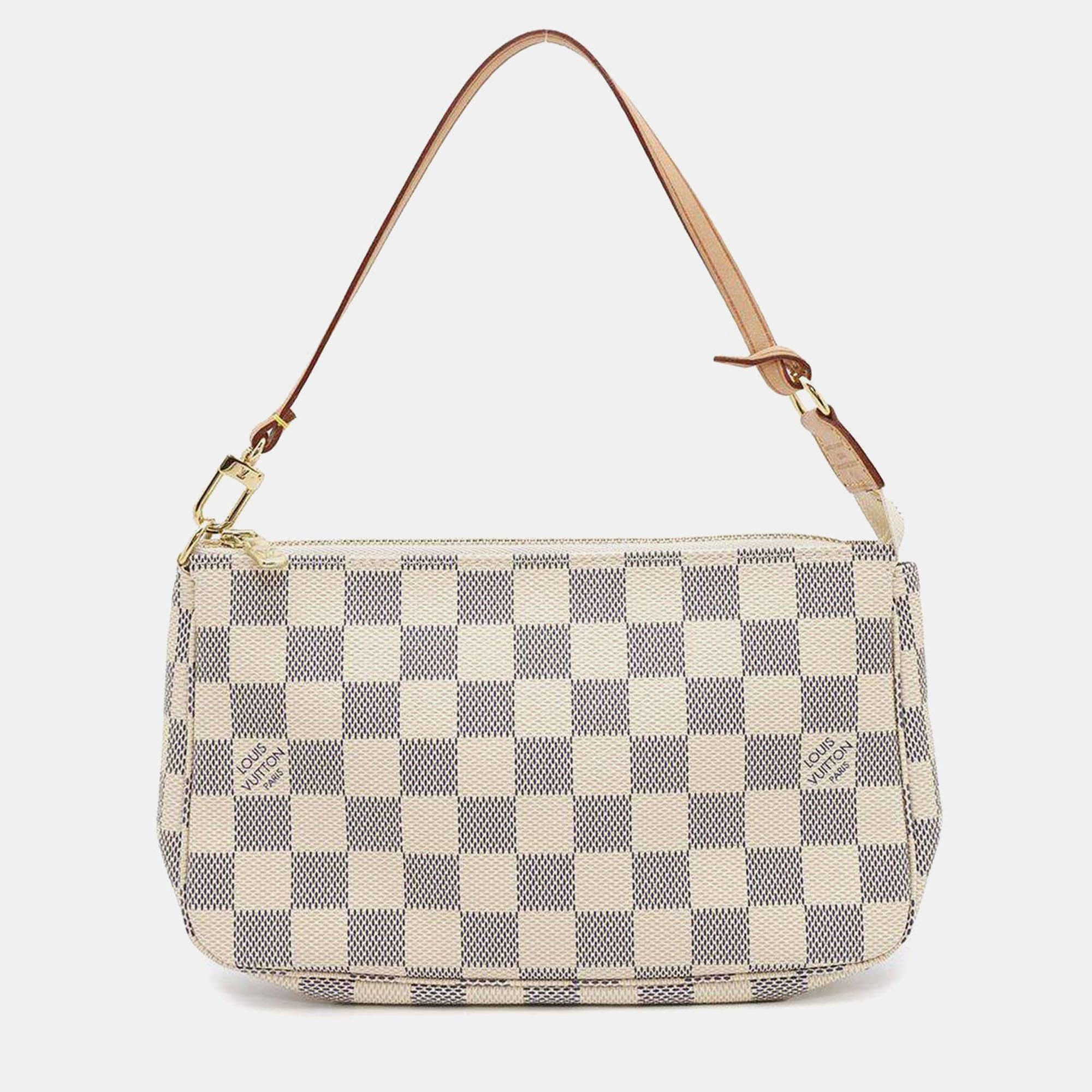Louis Vuitton Beige Damier Azur Canvas Pochette Accessoires