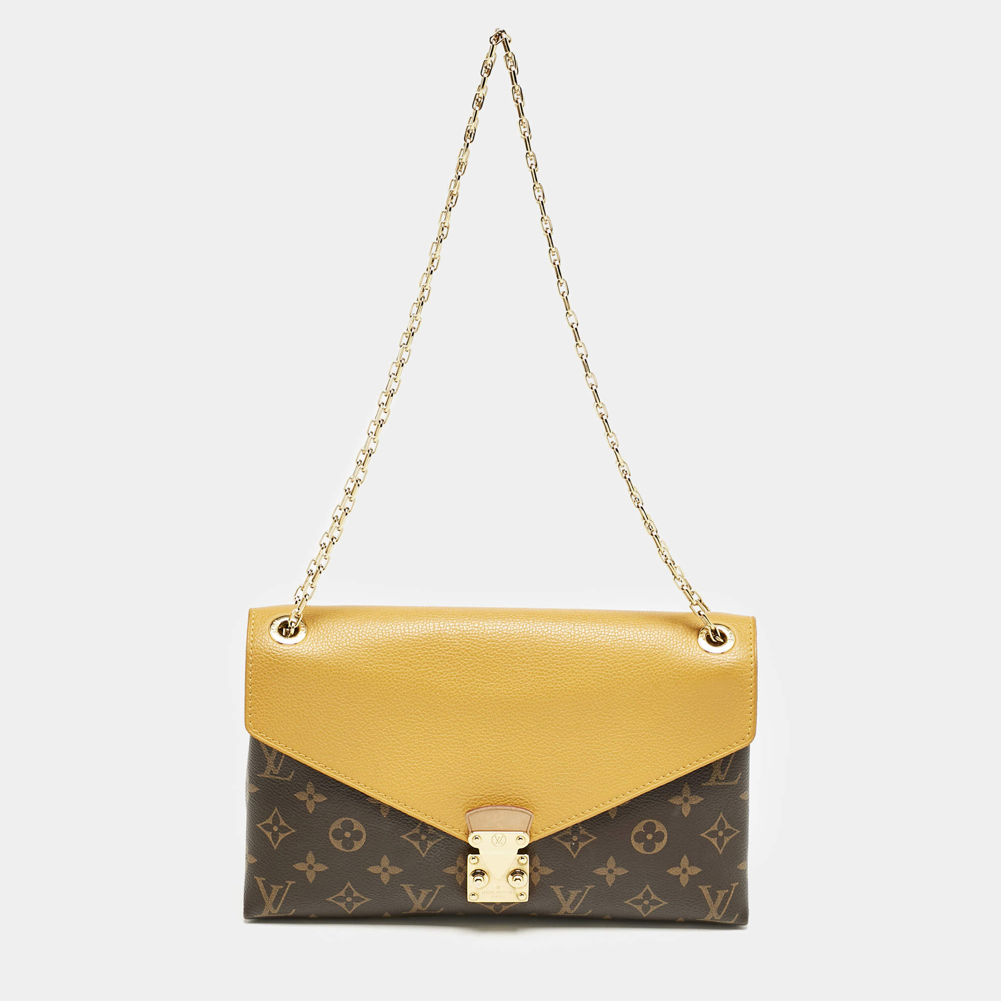 Louis Vuitton Safran Monogram Canvas Pallas Chain Bag