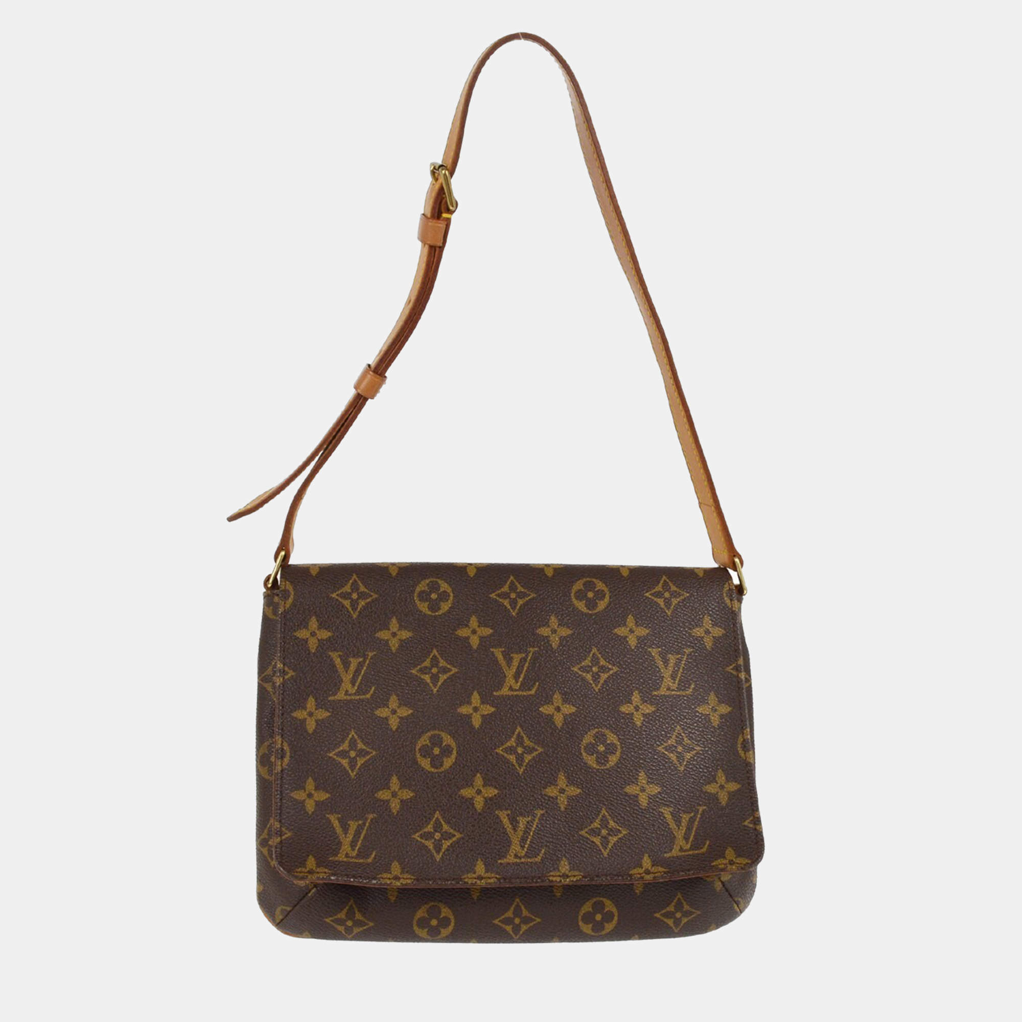 مملوكة مسبقًا Louis Vuitton Brown Monogram Musette Tango Short Shoulder Bag