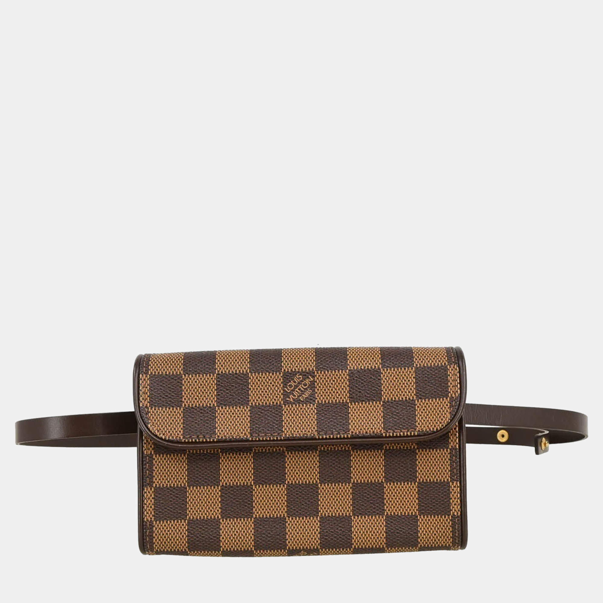 Louis Vuitton Brown Damier Ebene Canvas Pochette Florentine Waist Bag