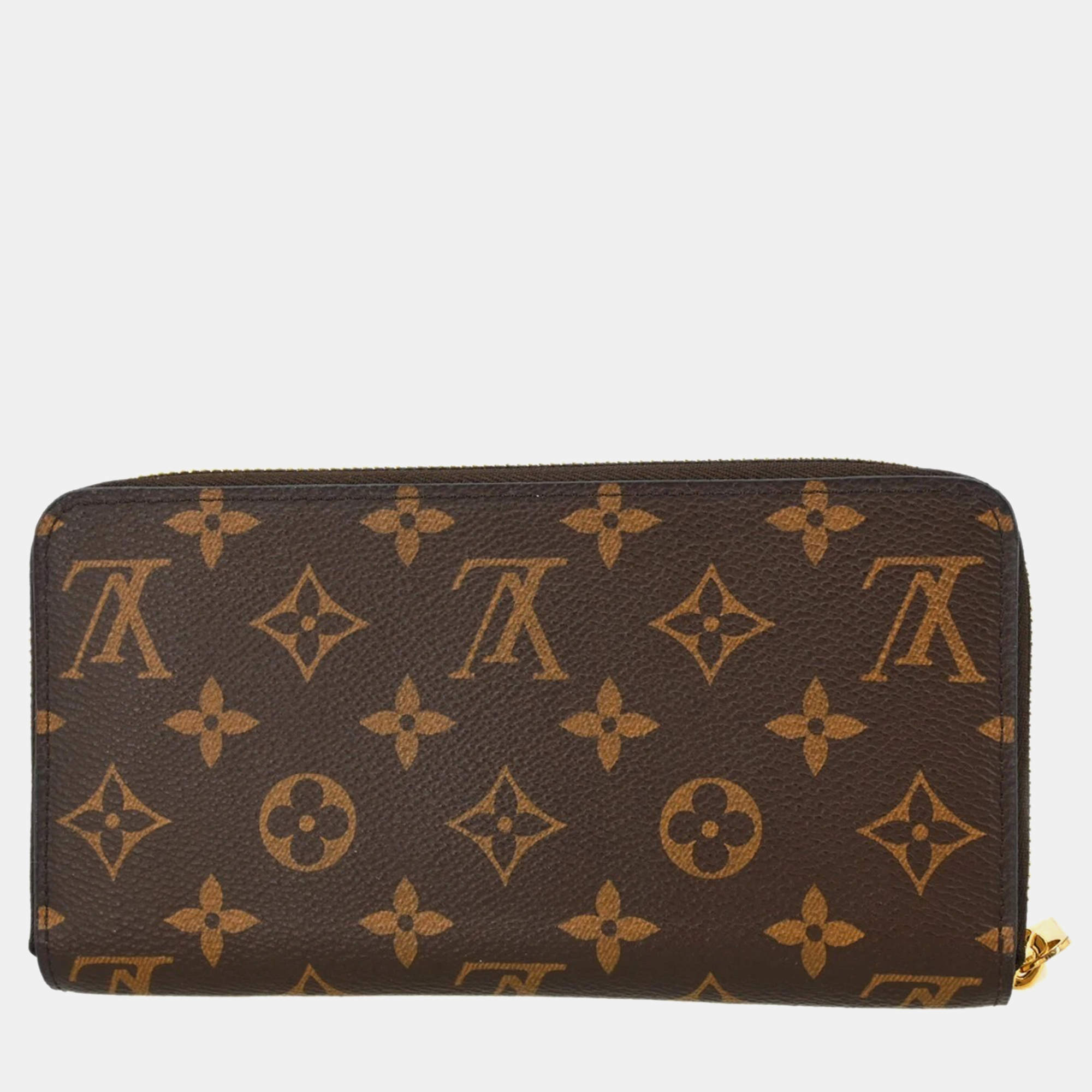 Louis Vuitton Brown Monogram Canvas Zippy Wallet