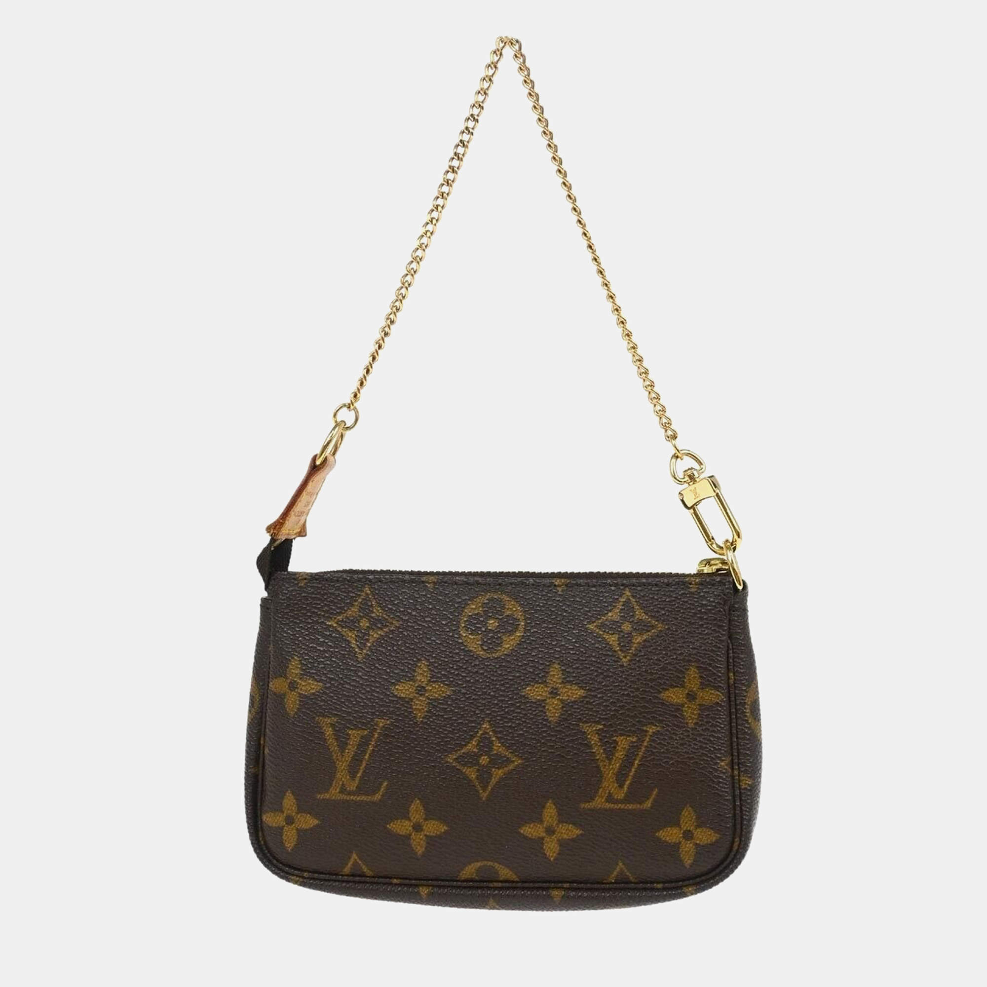 Louis Vuitton Brown Monogram Canvas Mini Pochette Accessoires Shoulder Bag