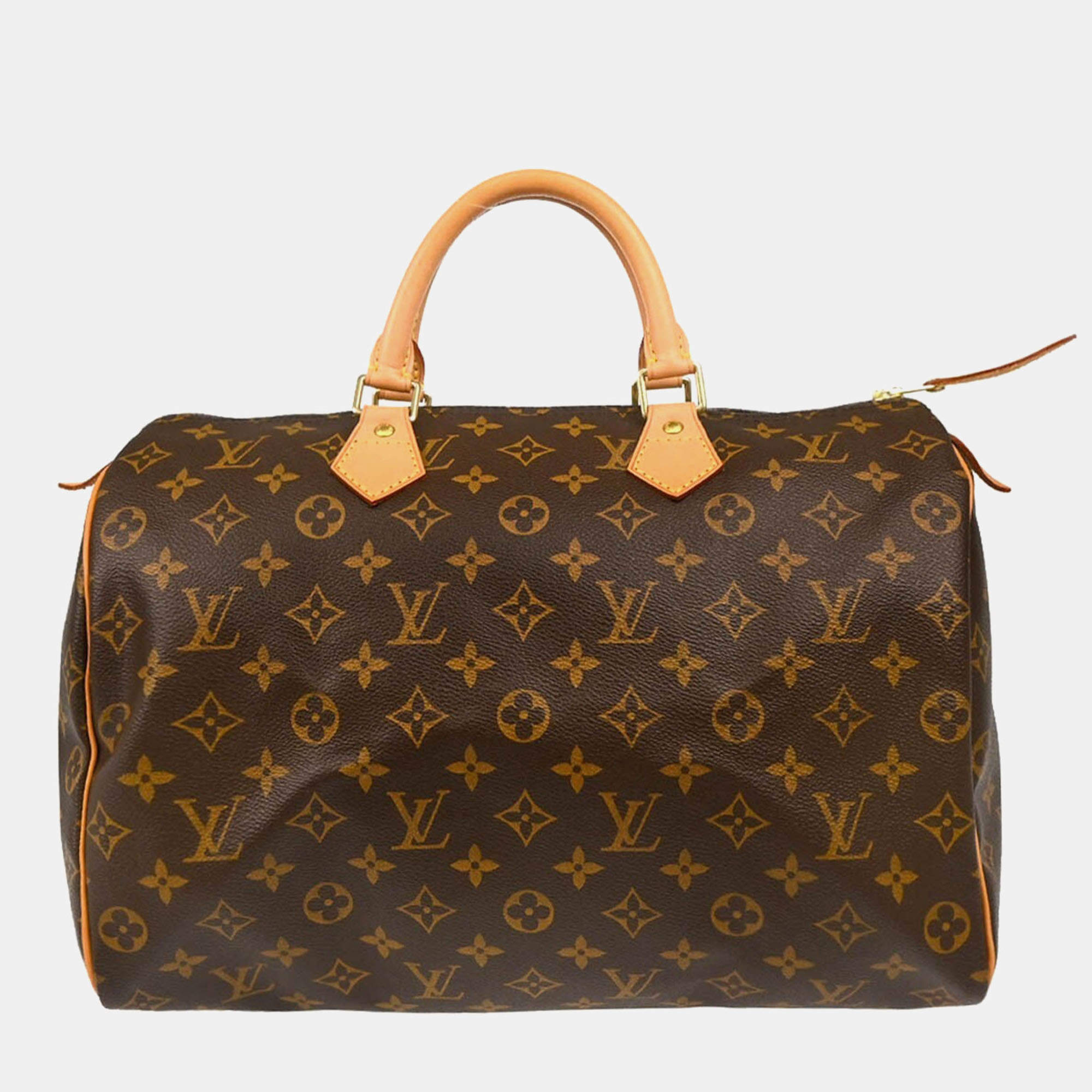 Louis Vuitton Brown Monogram Canvas Speedy 35 Shoulder Bag