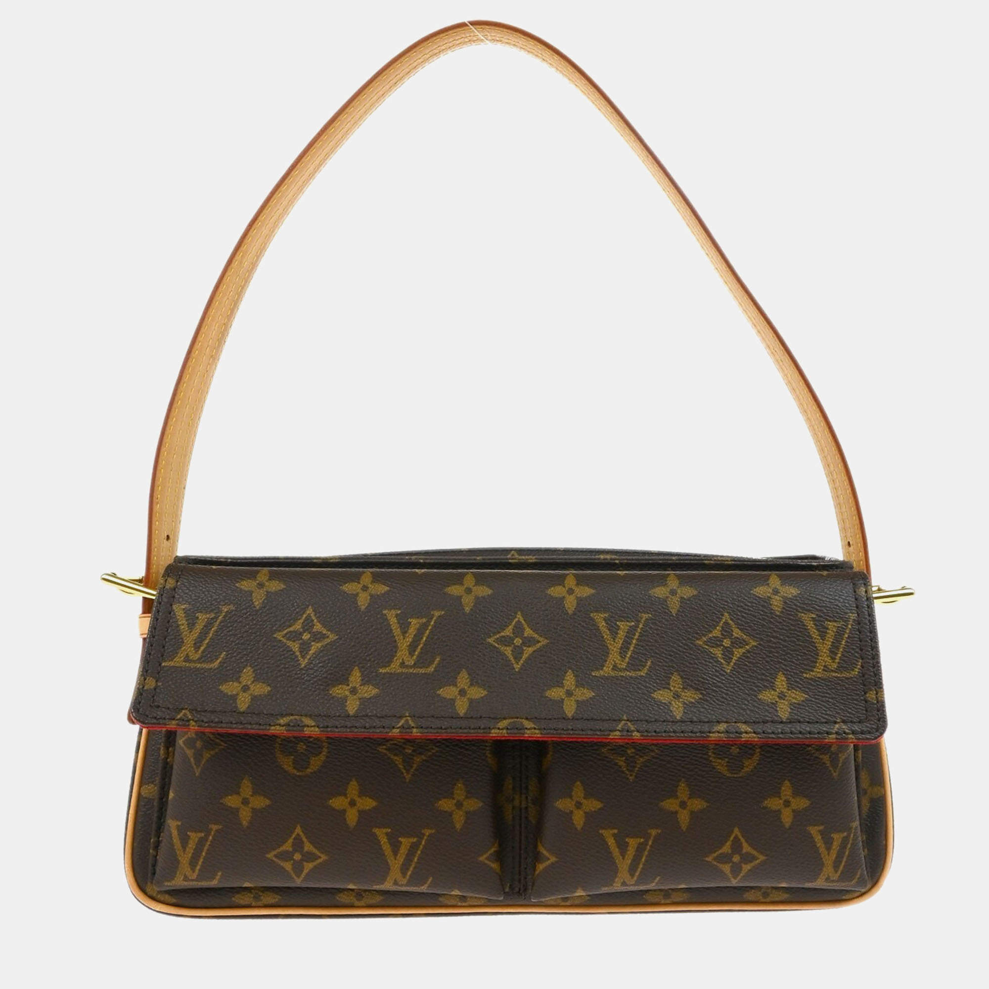 Pre Owned Louis Vuitton Brown Monogram Viva Cite MM Handbag