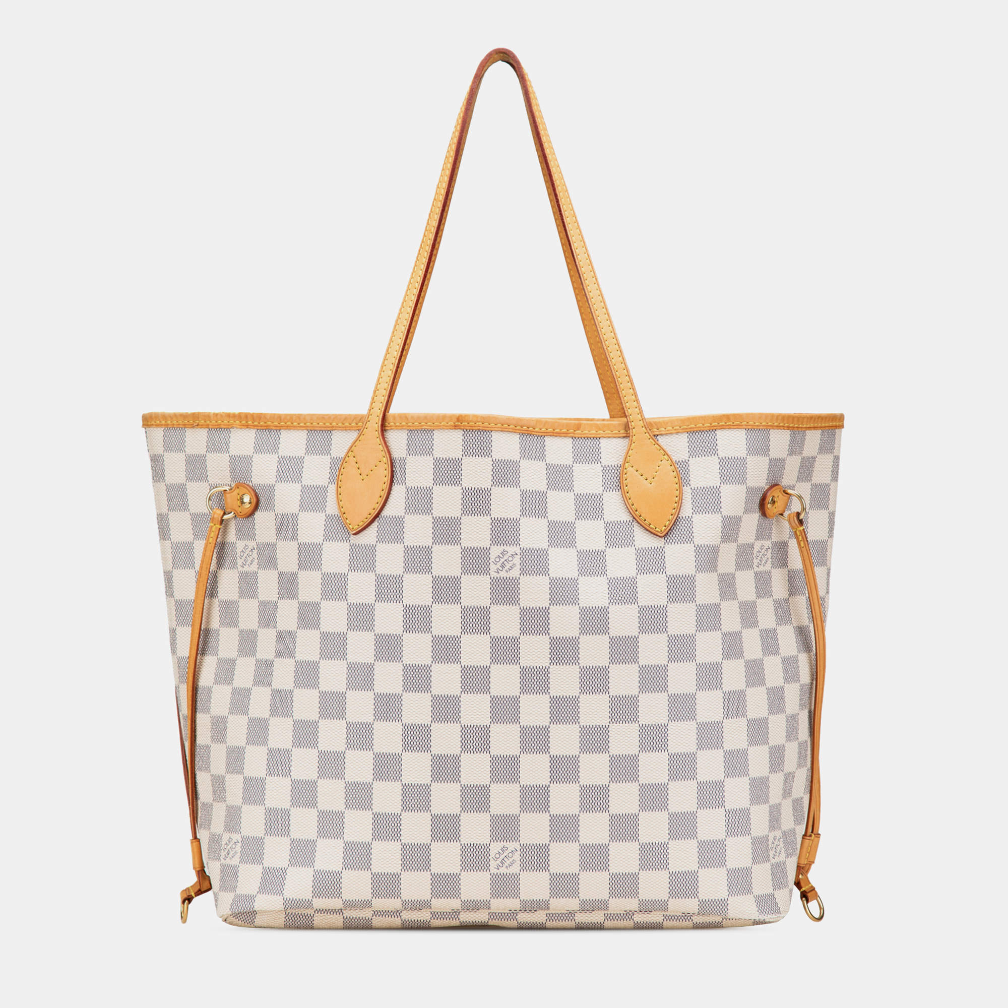 Louis Vuitton White Damier Azur Neverfull MM