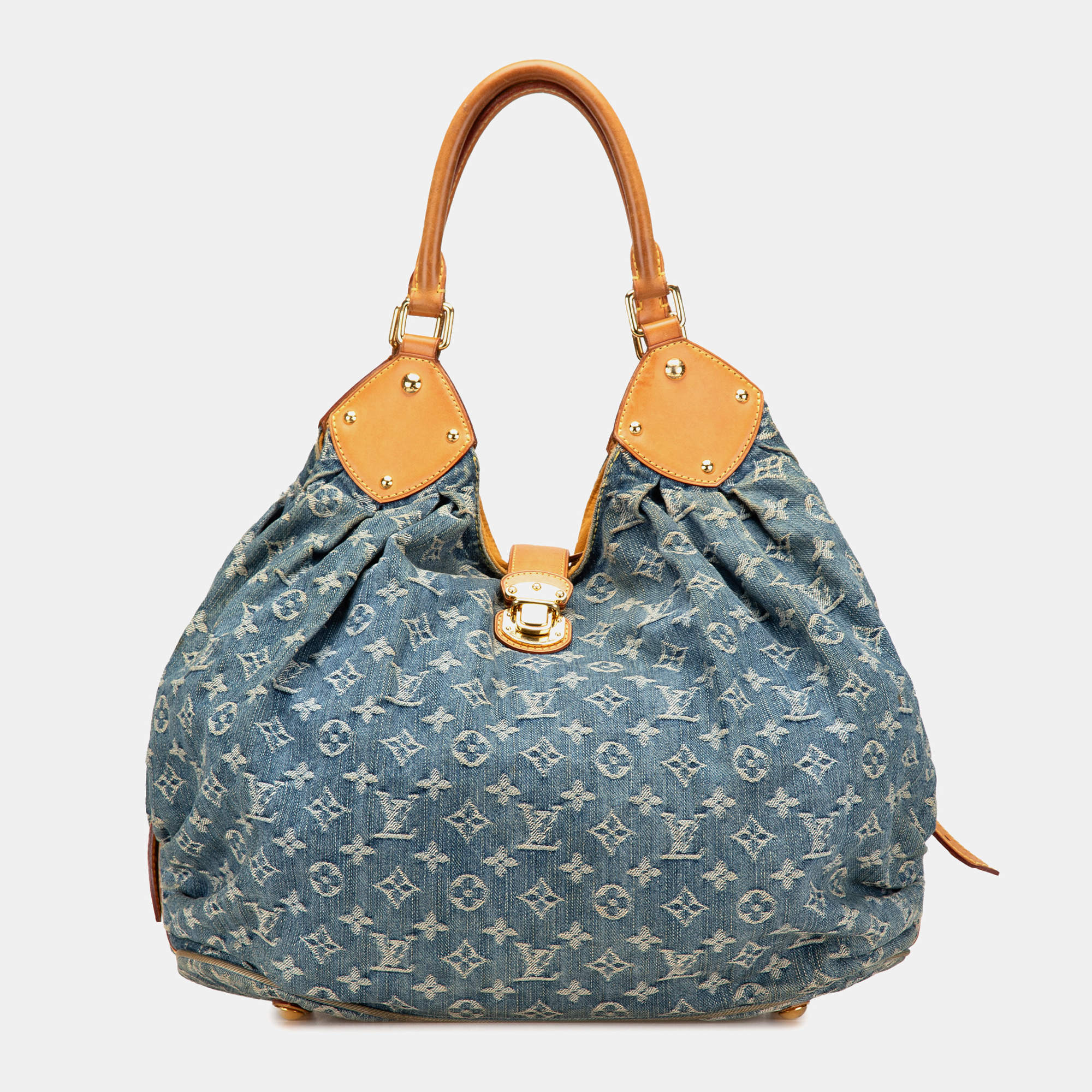 Louis Vuitton Blue Monogram Denim Mahina XL