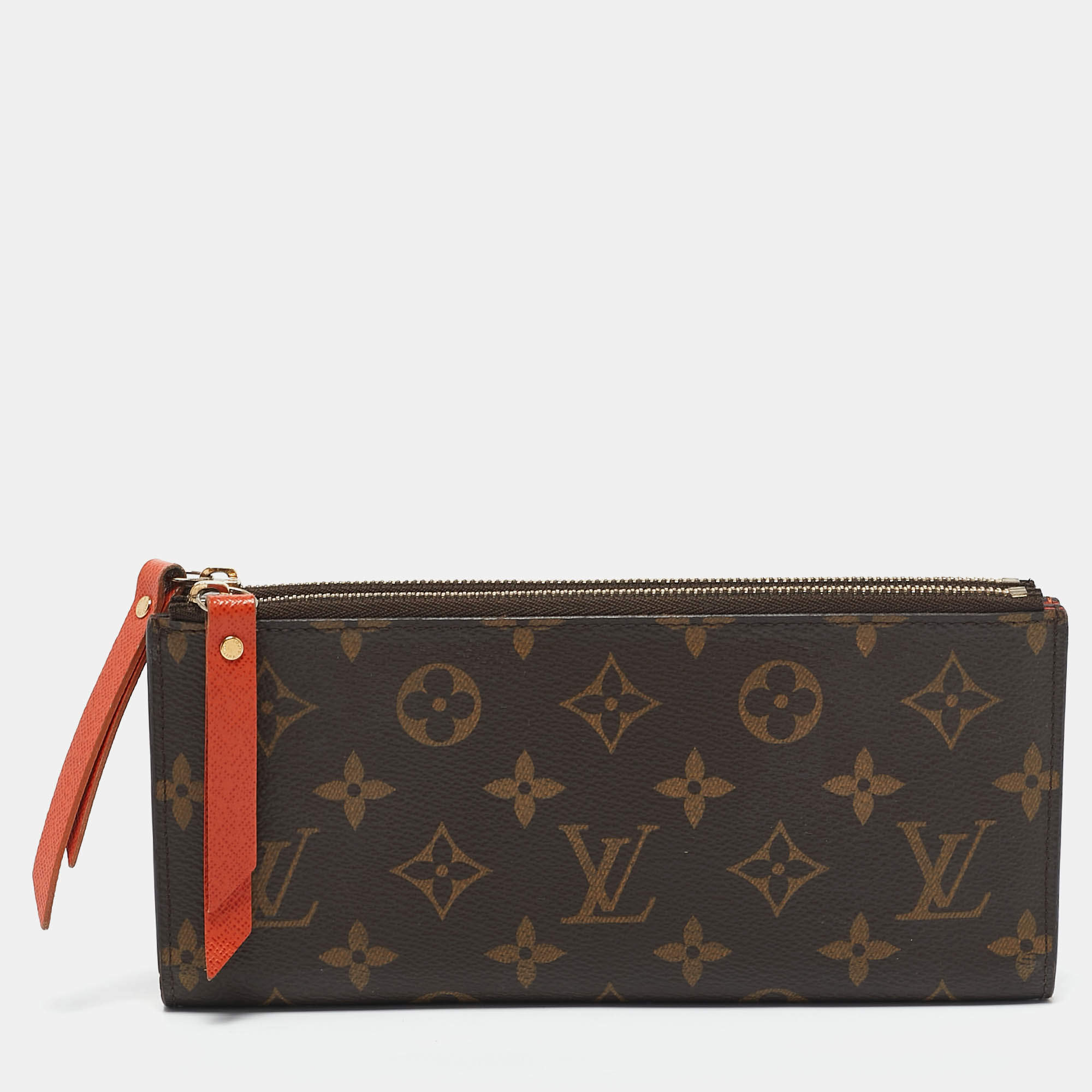 Pre Owned Louis Vuitton Piment Monogram Canvas Adele Wallet