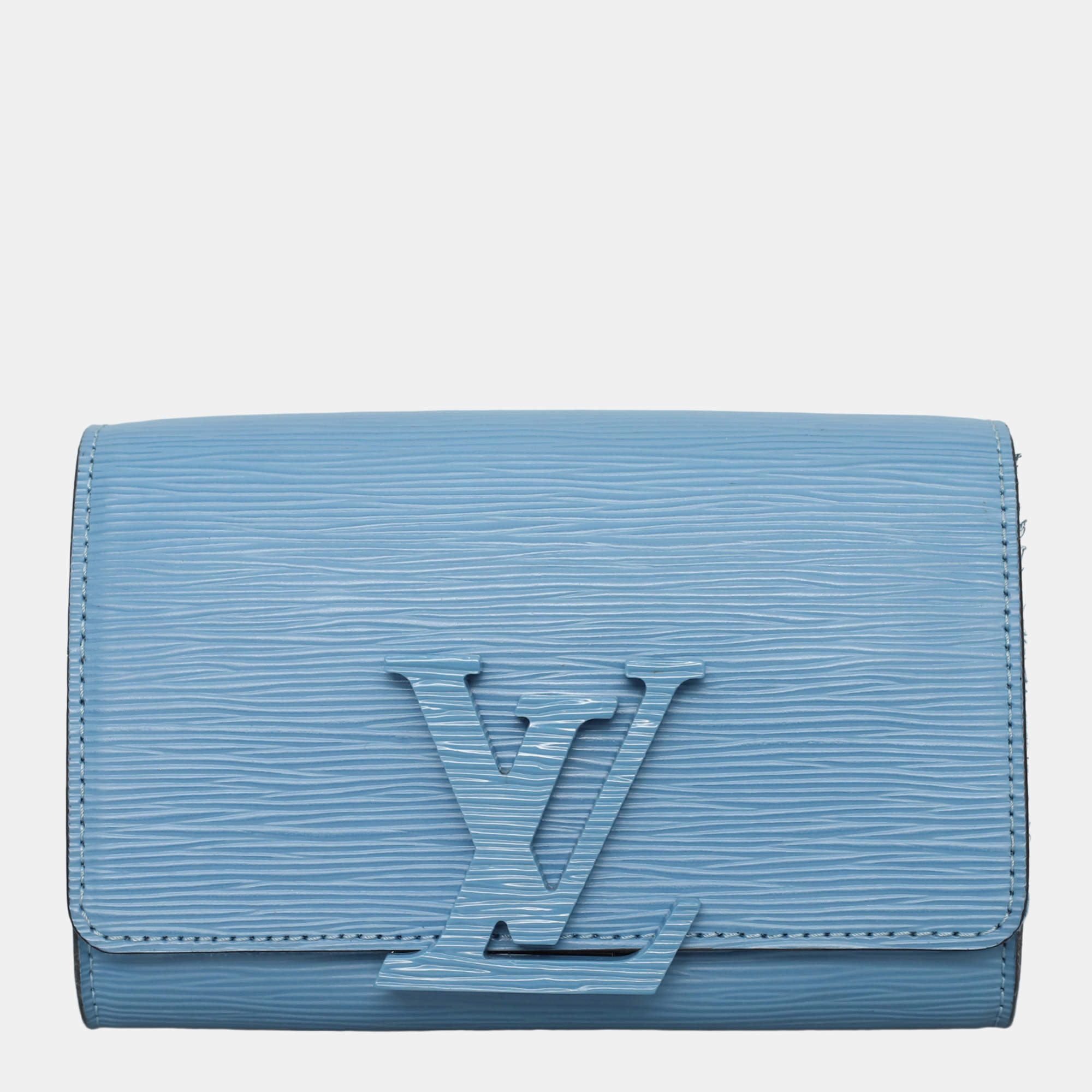 Pre Owned Louis Vuitton Blue Epi Louise PM Crossbody Bag