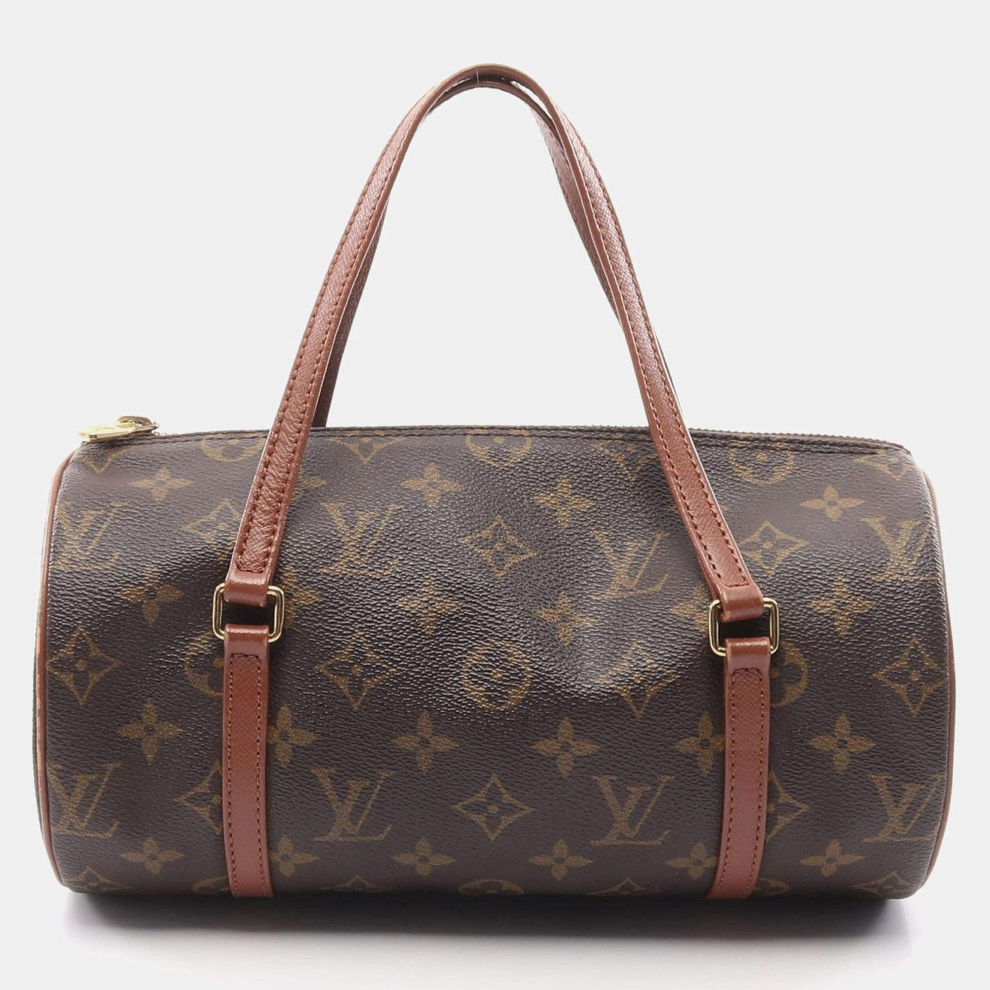 Pre Owned Louis Vuitton Brown Monogram Canvas Papillon 26 Handbag 