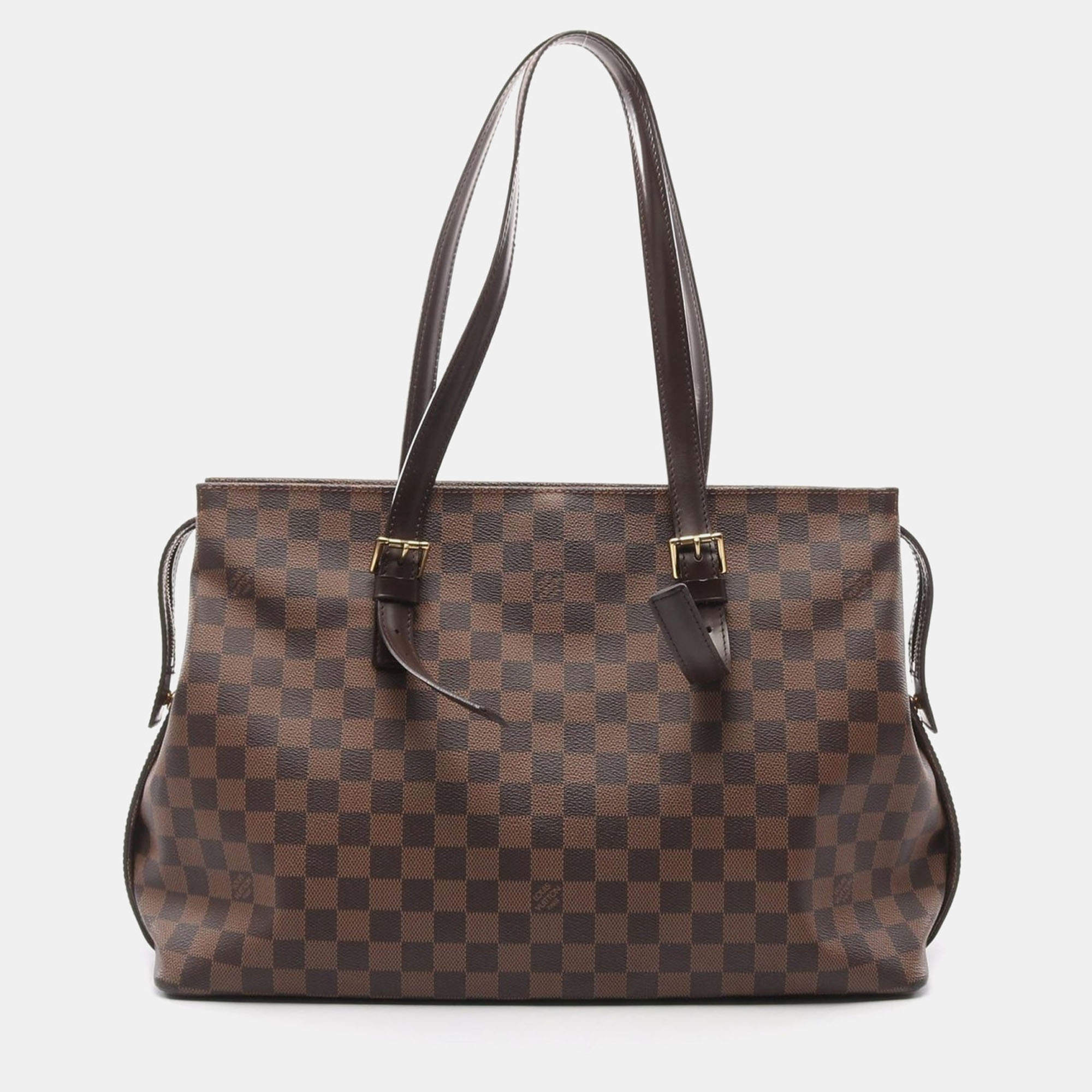 Louis Vuitton Brown Damier Ebene Canvas Chelsea Shoulder Bag