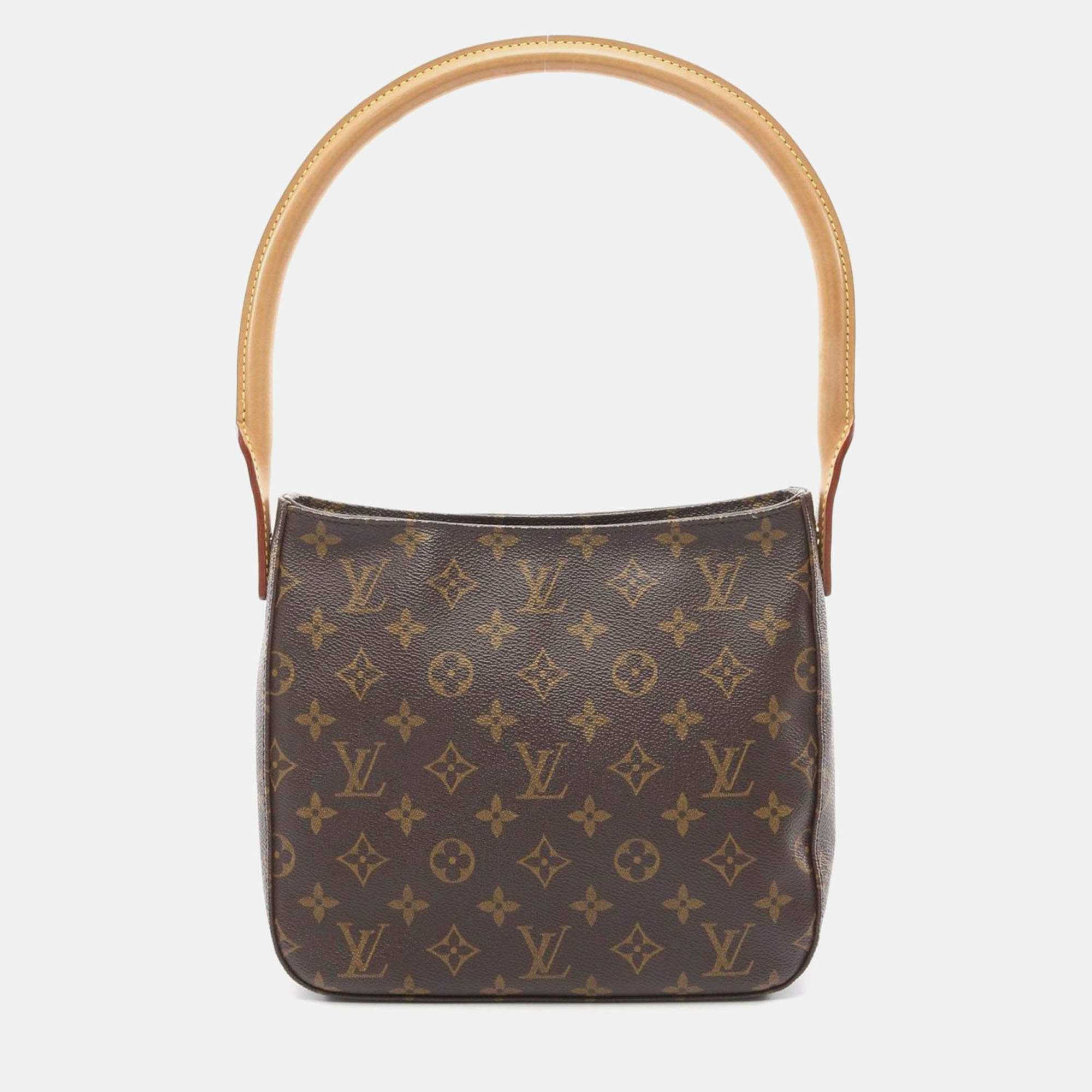 Pre Owned Louis Vuitton Brown Monogram Canvas Looping MM Shoulder Bag