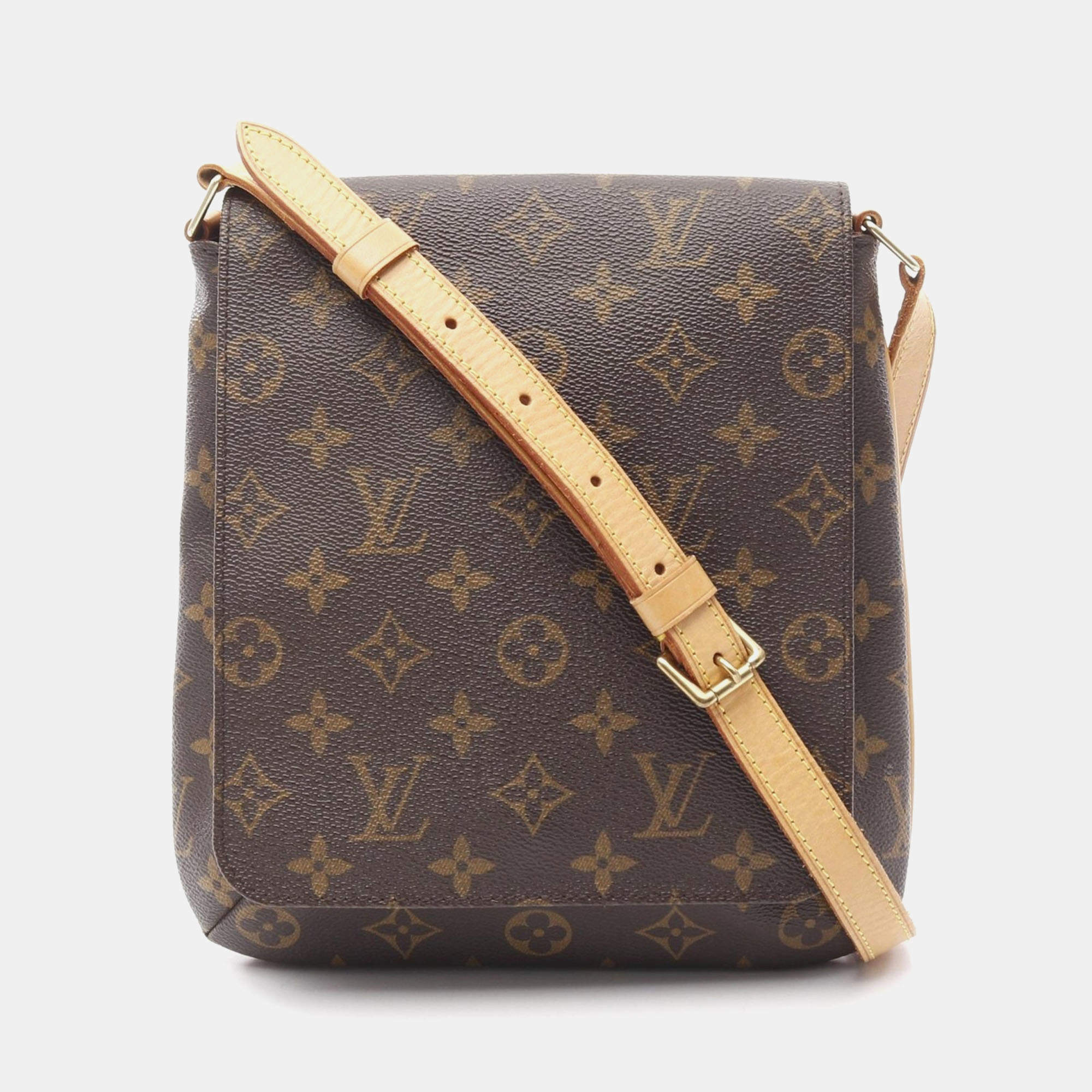 Pre Owned Louis Vuitton Brown Monogram Canvas  Musette Salsa Short Strap Shoulder Bag 