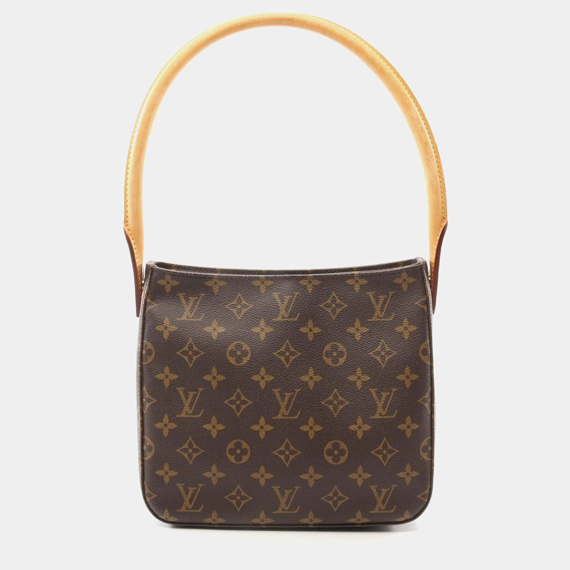 Pre Owned Louis Vuitton Looping MM Brown Monogram Canvas Shoulder Bag