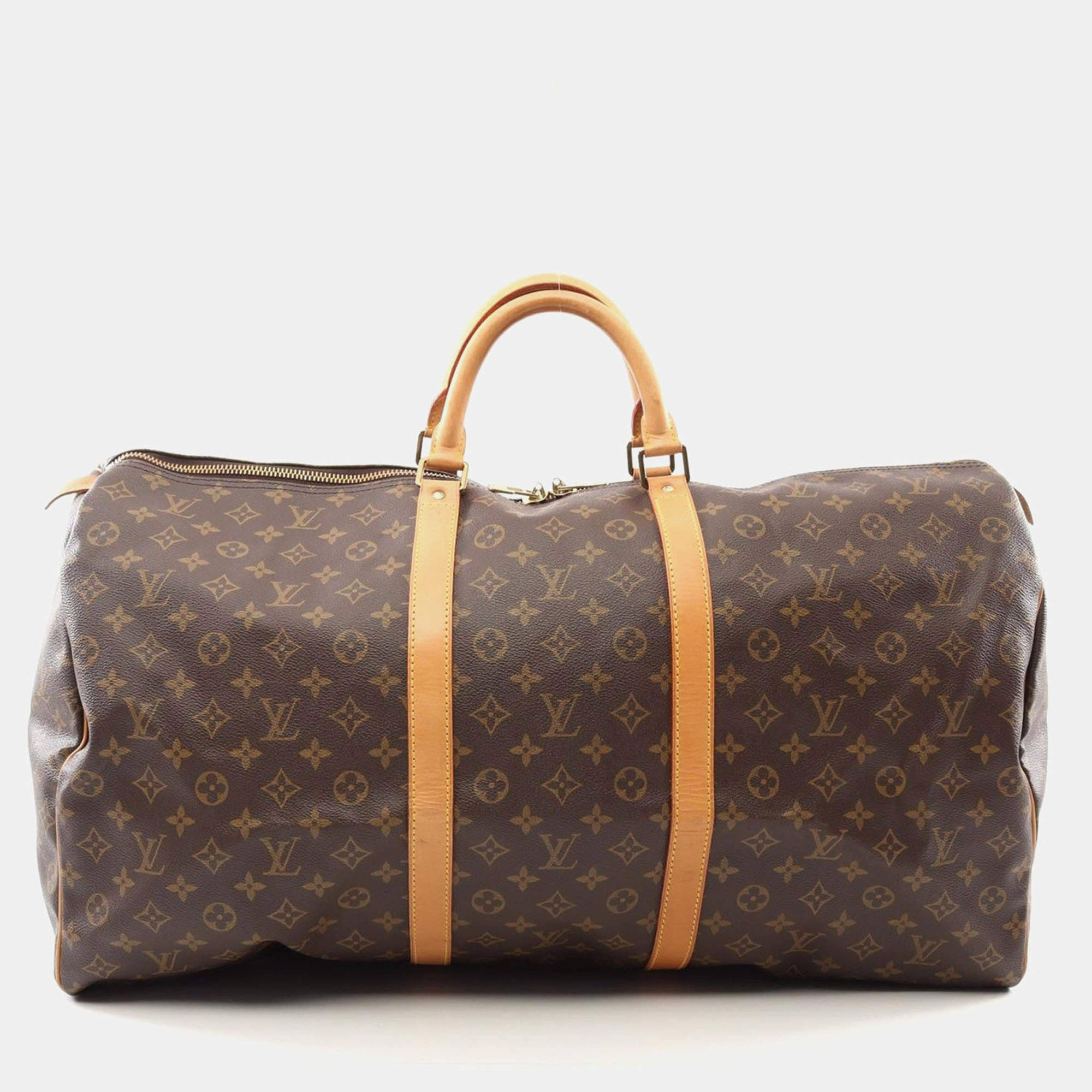 Louis Vuitton Keepall 60 Brown Monogram Canvas Boston Bag