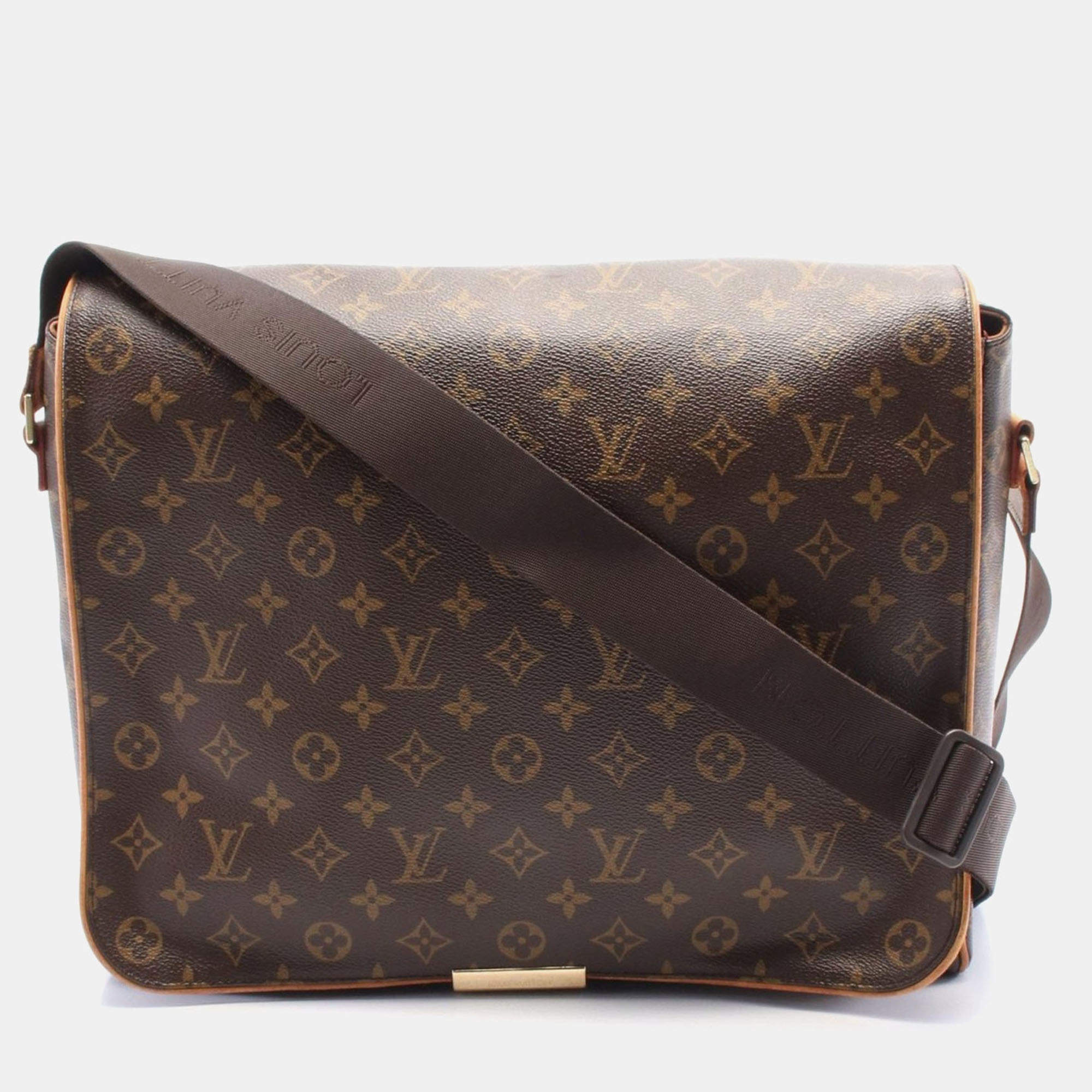 Pre Owned Louis Vuitton Abbesses Brown Monogram Canvas Messenger Bag