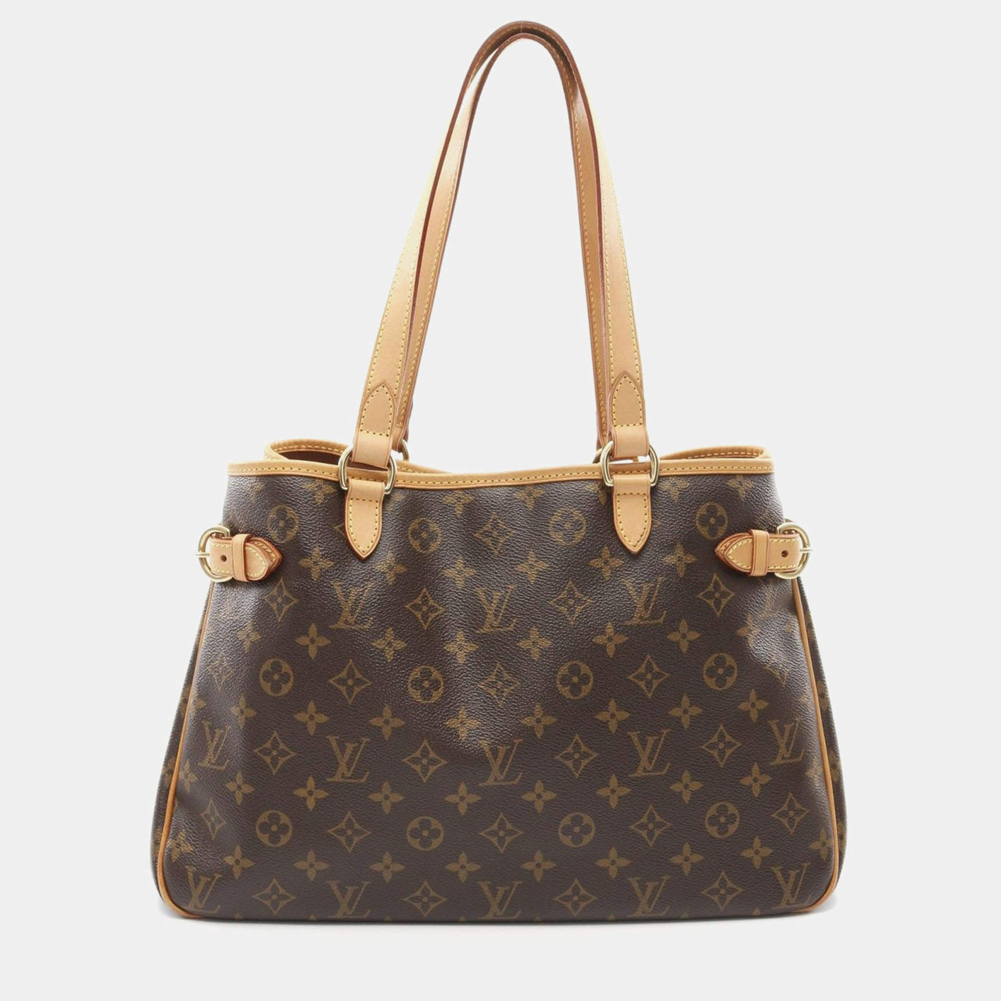 Pre Owned Louis Vuitton Batignolles Horizontal Brown Monogram Canvas Shoulder Bag