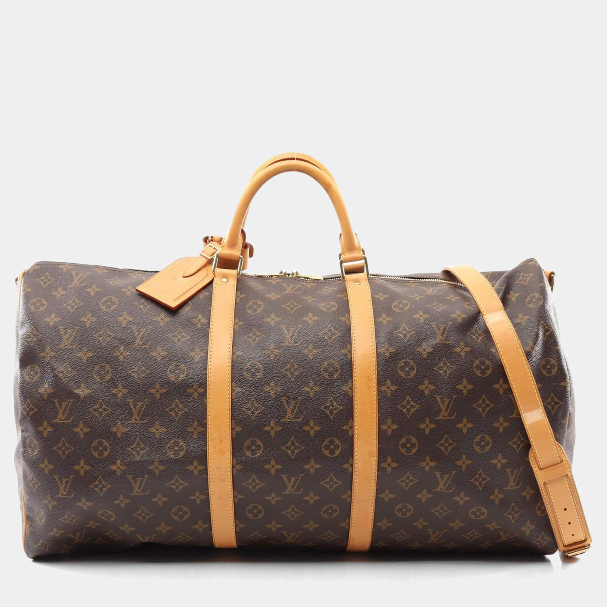 Louis Vuitton Keepall Bandouriere 60 Monogram Travel Bag 