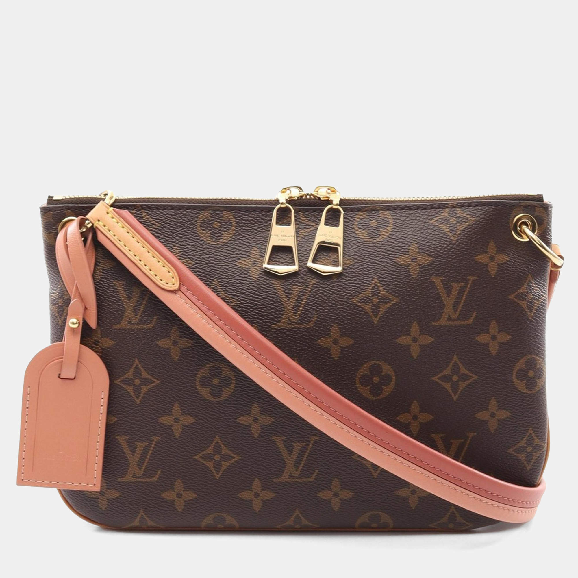 Pre Owned Louis Vuitton Loretta Vieux Rose Monogram Crossbody Bag 