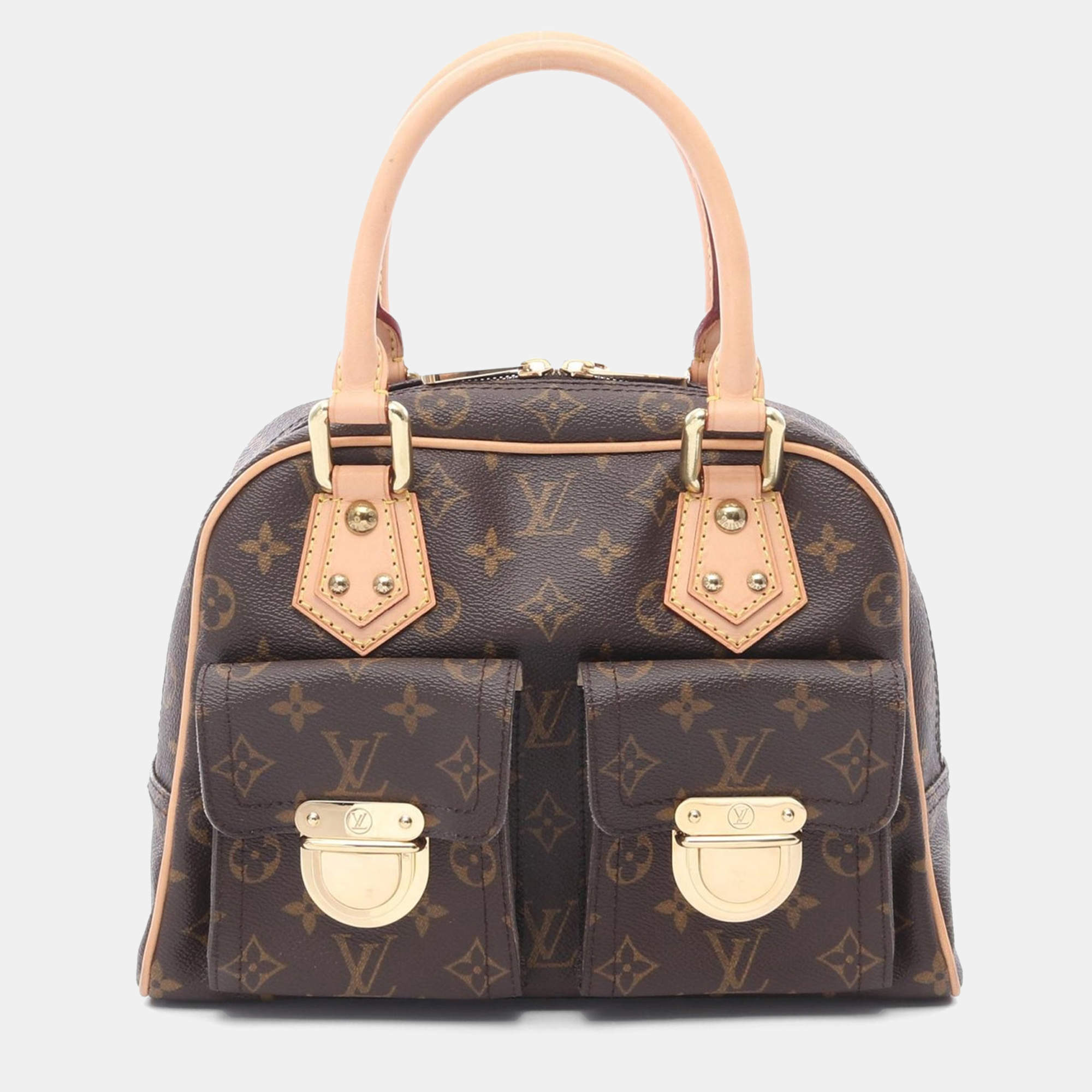  Louis Vuitton Manhattan PM Brown Monogram Canvas Handbag