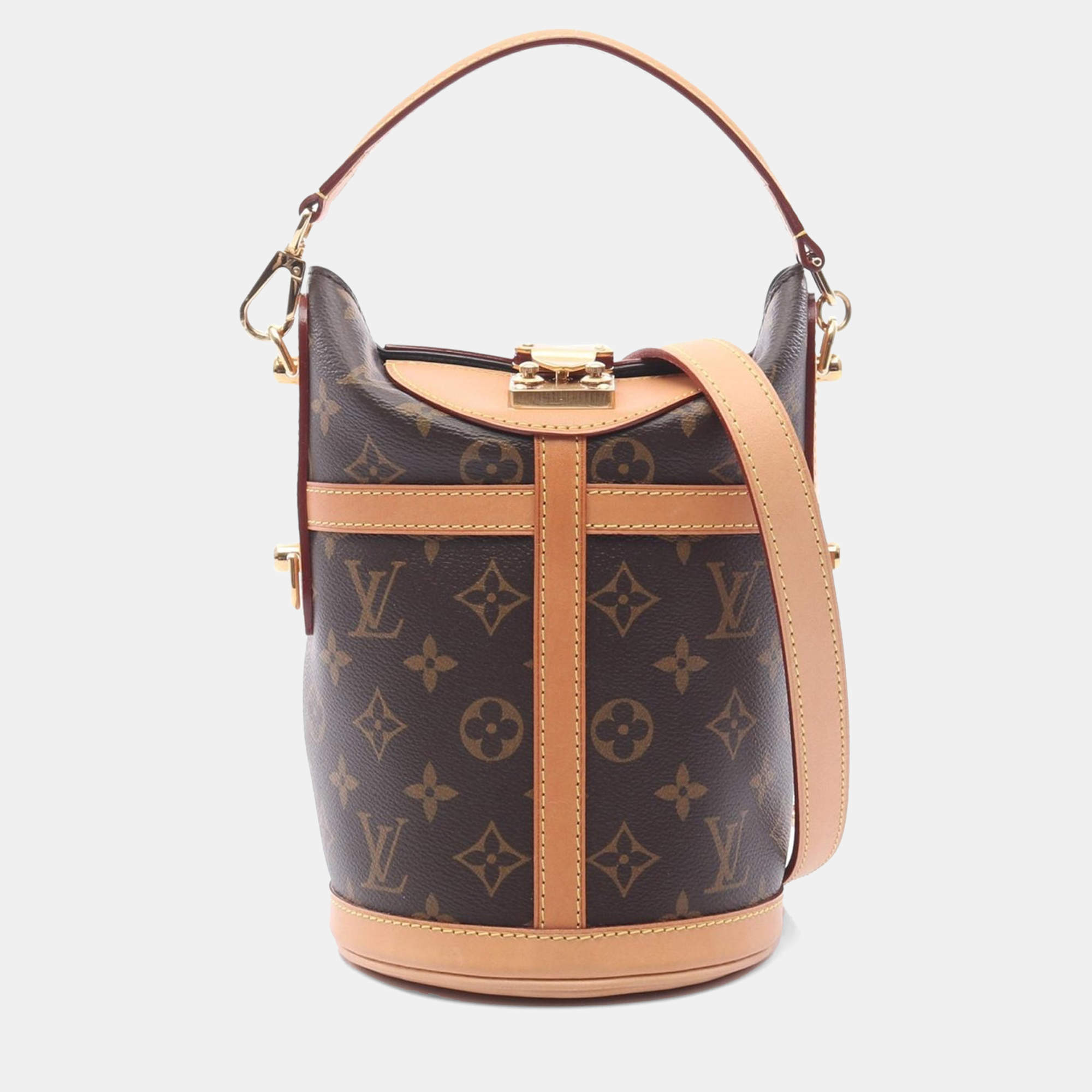 Louis Vuitton Duffle Brown Monogram Canvas Shoulder Bag