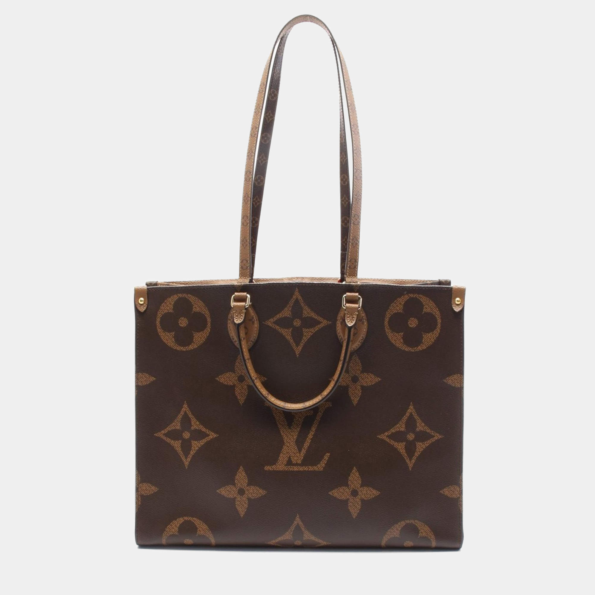 Pre Owned Louis Vuitton Monogram Giant Reverse Canvas On-The-Go Tote GM 