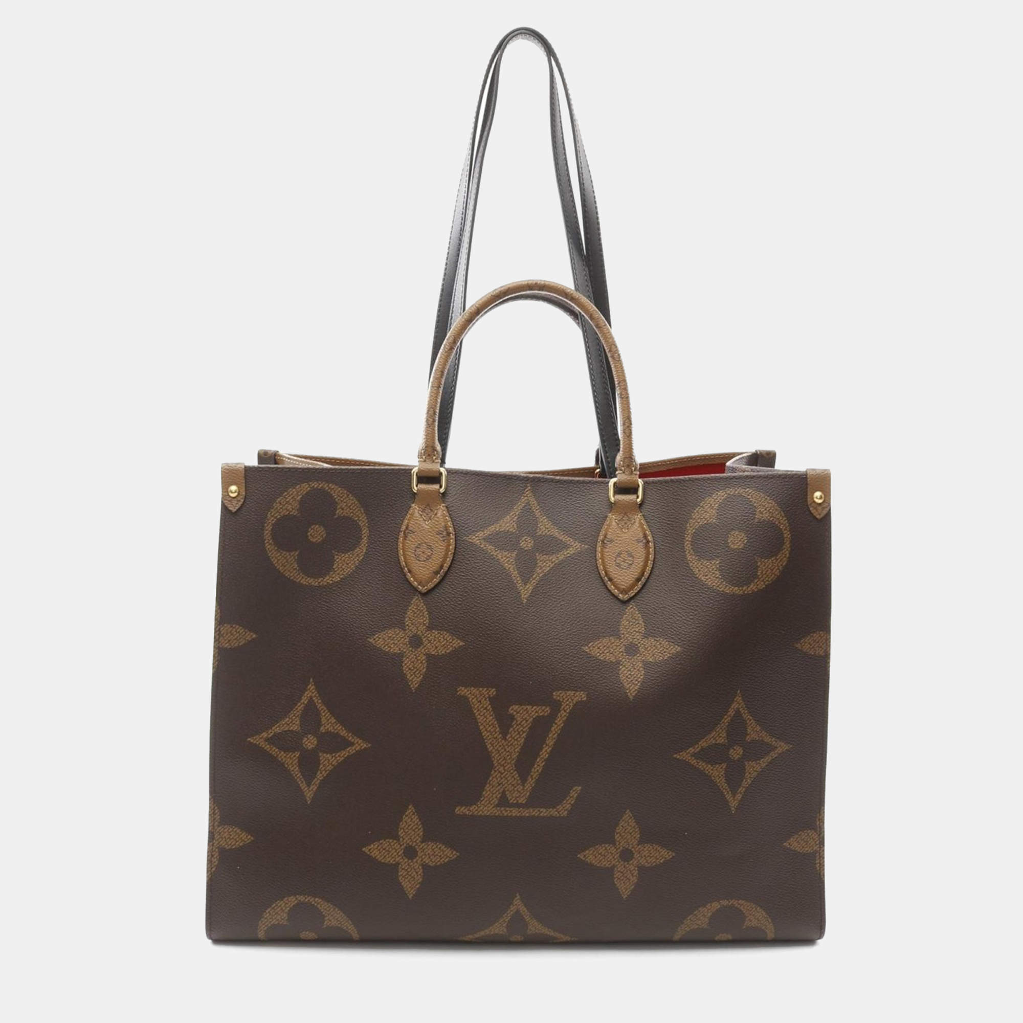 Pre Owned Louis Vuitton On-The-Go GM Brown Monogram Canvas Shoulder Bag