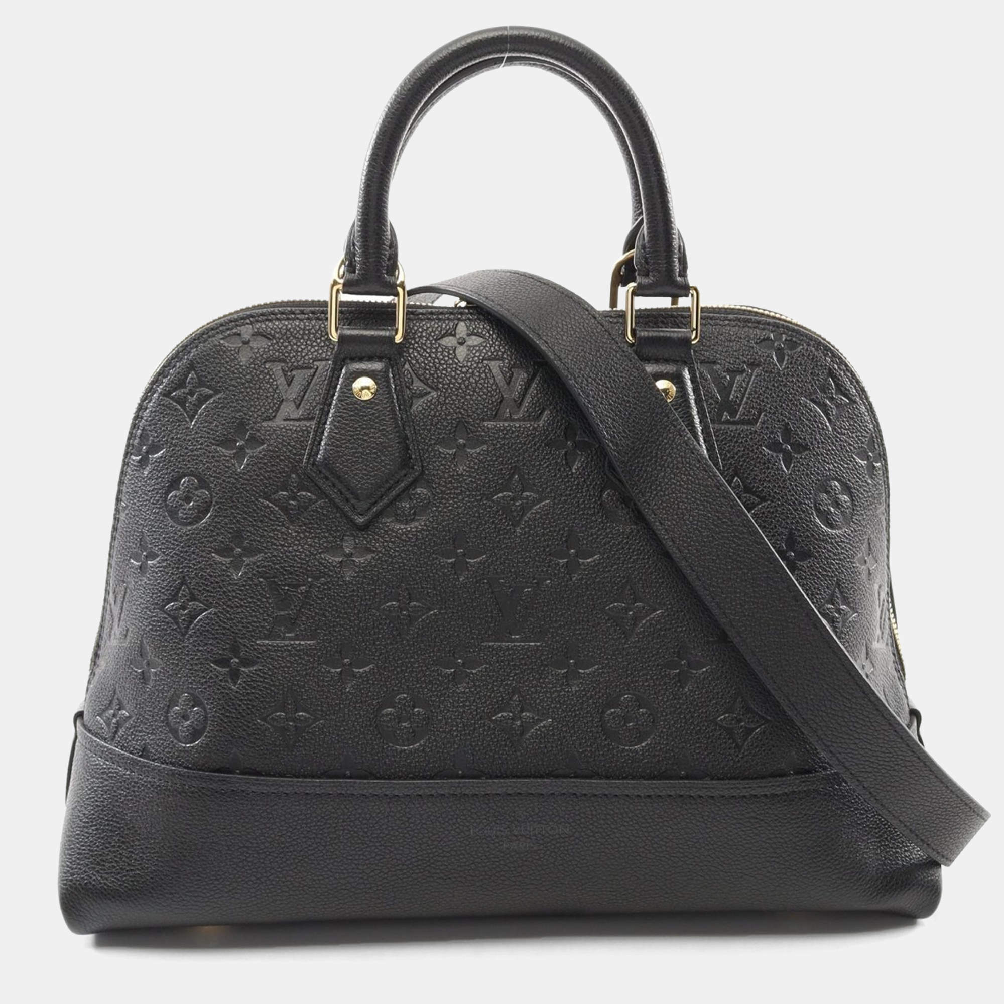 Pre Owned Louis Vuitton Alma PM  Noir Monogram Empreinte Neo Handbag